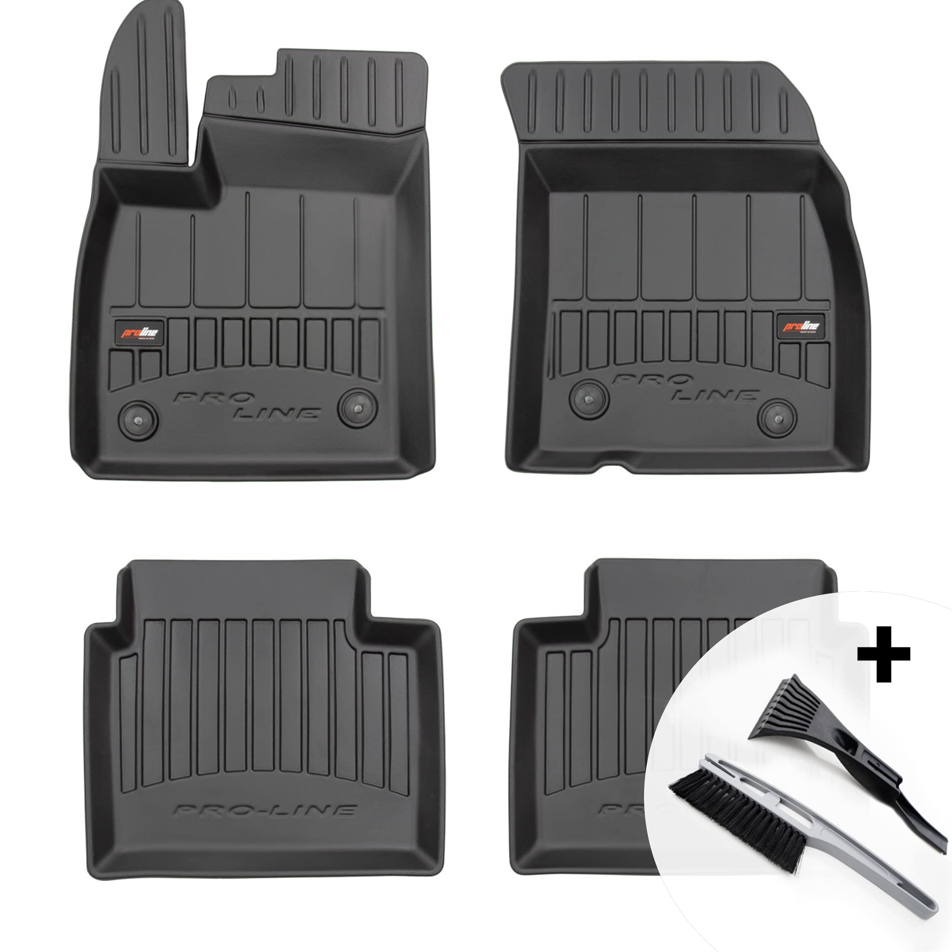 moto-MOLTICO 3D Gummimatten Auto, 4-teiliges Set, Allwetter Gummi Fußmatten, Antirutsch & Wasserfest Autoteppiche - passend für Ford Focus IV ab 2018 moto-MOLTICO 3D Gummimatten Auto, 4-teiliges Set, Allwetter Gummi Fußmatten, Antirutsch & Wasserfest Autoteppiche - passend für Ford Focus IV ab 2018 von moto-MOLTICO