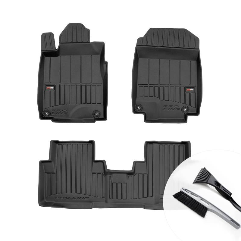 moto-MOLTICO 3D Gummimatten Auto Fußmatten Gummi Automatten 4-teilig Set - passend für Honda CR-V IV 2012-2018 von moto-MOLTICO