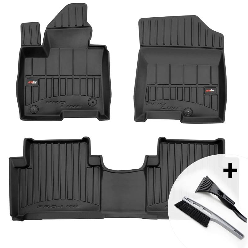 moto-MOLTICO 3D Gummimatten Auto, 4-teiliges Set, Allwetter Gummi Fußmatten, Antirutsch & Wasserfest Autoteppiche - passend für Kia Sorento IV Hybrid XL ab 2020 von moto-MOLTICO