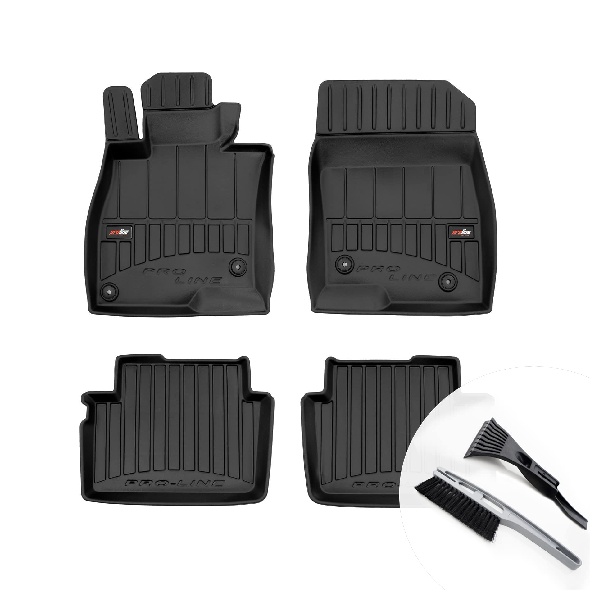 moto-MOLTICO 3D Gummimatten Auto Fußmatten Gummi Automatten 4-teilig Set - passend für Mazda 6 III Kombi 2013-2018 von moto-MOLTICO