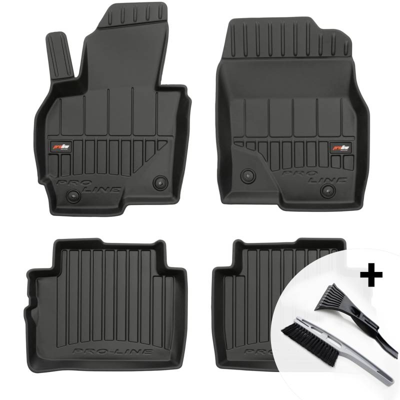 moto-MOLTICO 3D Gummimatten Auto, 4-teiliges Set, Allwetter Gummi Fußmatten, Antirutsch & Wasserfest Autoteppiche - passend für Mazda CX-5 I 2012-2017 von moto-MOLTICO