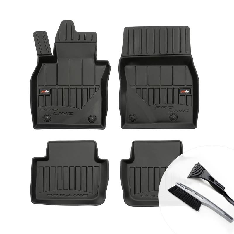 moto-MOLTICO 3D Gummimatten Auto, 4-teiliges Set, Allwetter Gummi Fußmatten, Antirutsch & Wasserfest Autoteppiche - passend für Mazda CX-60 ab 2022 von moto-MOLTICO
