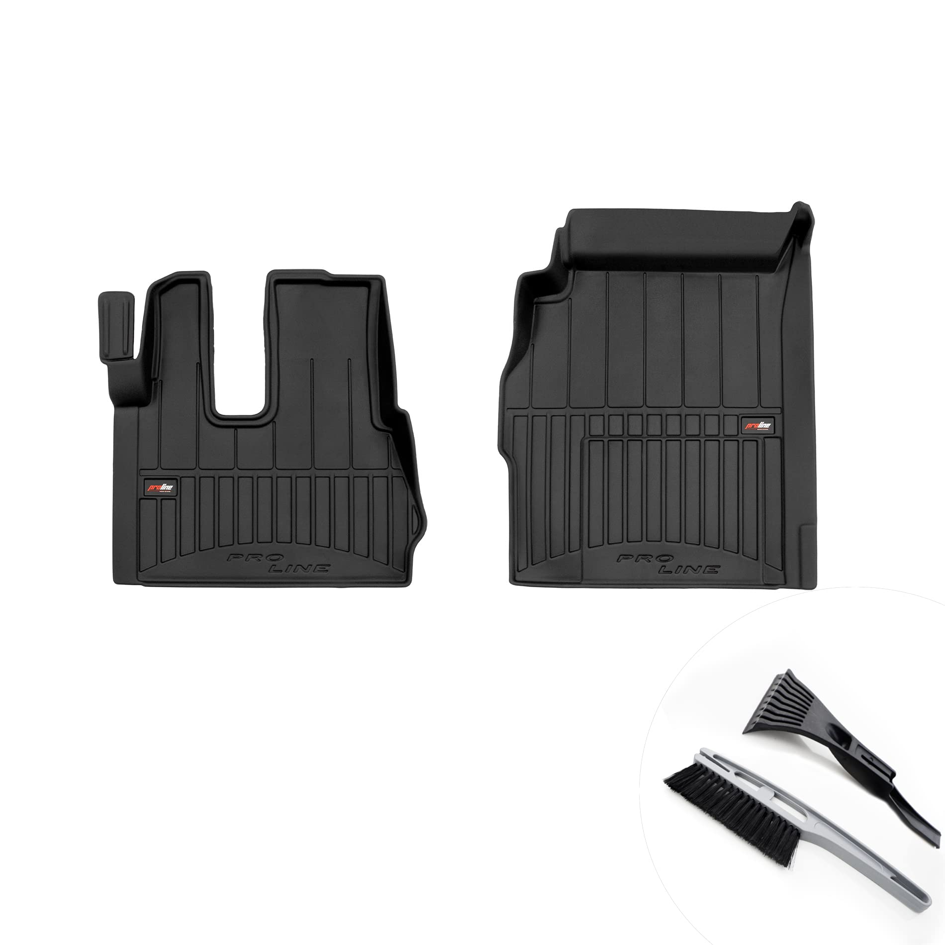 moto-MOLTICO 3D Gummimatten Auto Fußmatten Gummi Automatten 4-teilig Set - passend für Mercedes-Benz Actros MP4 2011-2019 von moto-MOLTICO