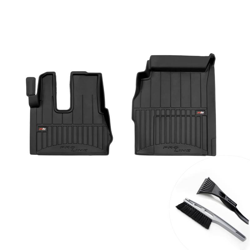 moto-MOLTICO 3D Gummimatten Auto, 4-teiliges Set, Allwetter Gummi Fußmatten, Antirutsch & Wasserfest Autoteppiche - passend für Mercedes-Benz Actros MP4 2011-2019 von moto-MOLTICO