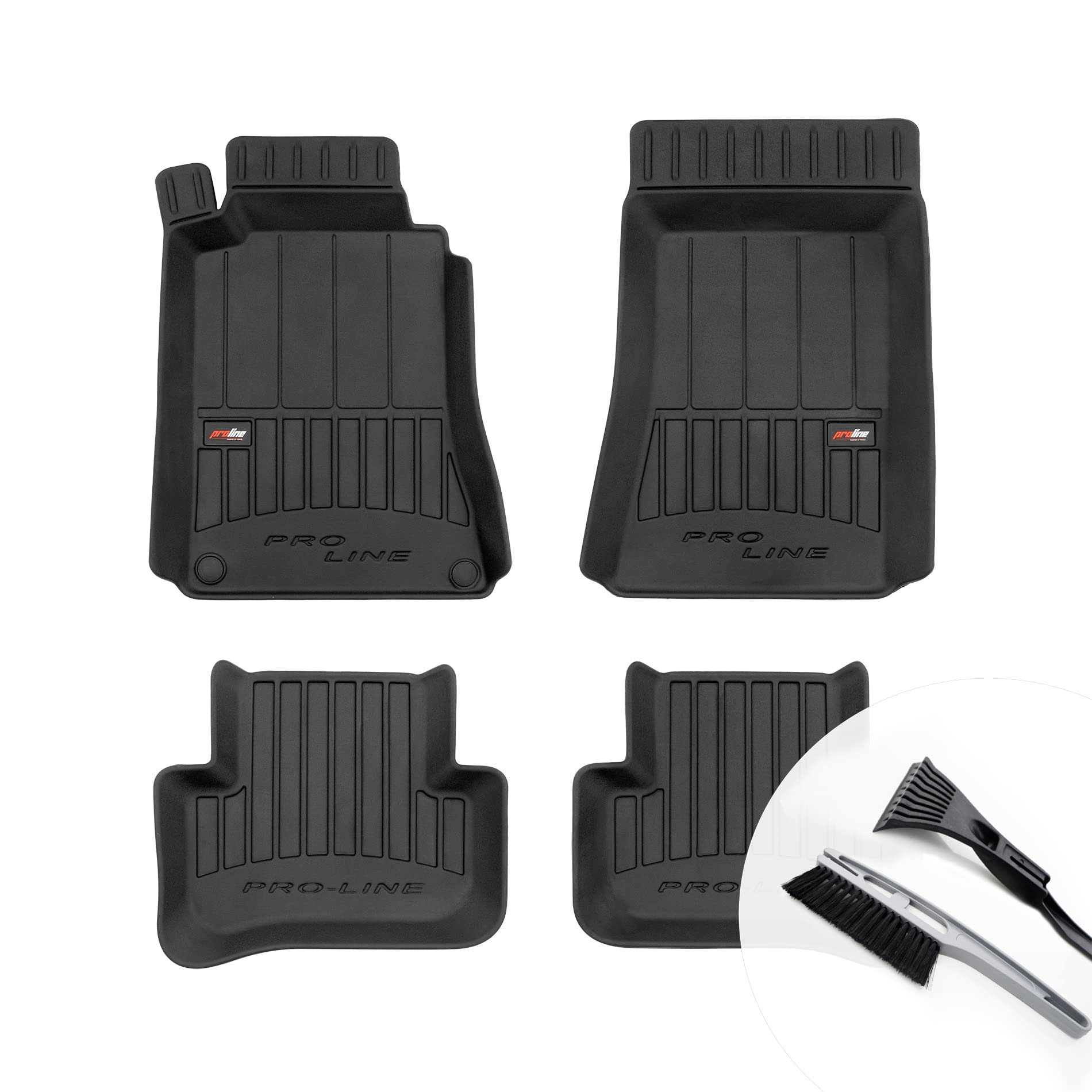 moto-MOLTICO 3D Gummimatten Auto, 4-teiliges Set, Allwetter Gummi Fußmatten, Antirutsch & Wasserfest Autoteppiche - passend für Mercedes-Benz C-Klasse W203 2000-2007 moto-MOLTICO 3D Gummimatten Auto, 4-teiliges Set, Allwetter Gummi Fußmatten, Antirutsch & Wasserfest Autoteppiche - passend für Mercedes-Benz C-Klasse W203 2000-2007 von moto-MOLTICO