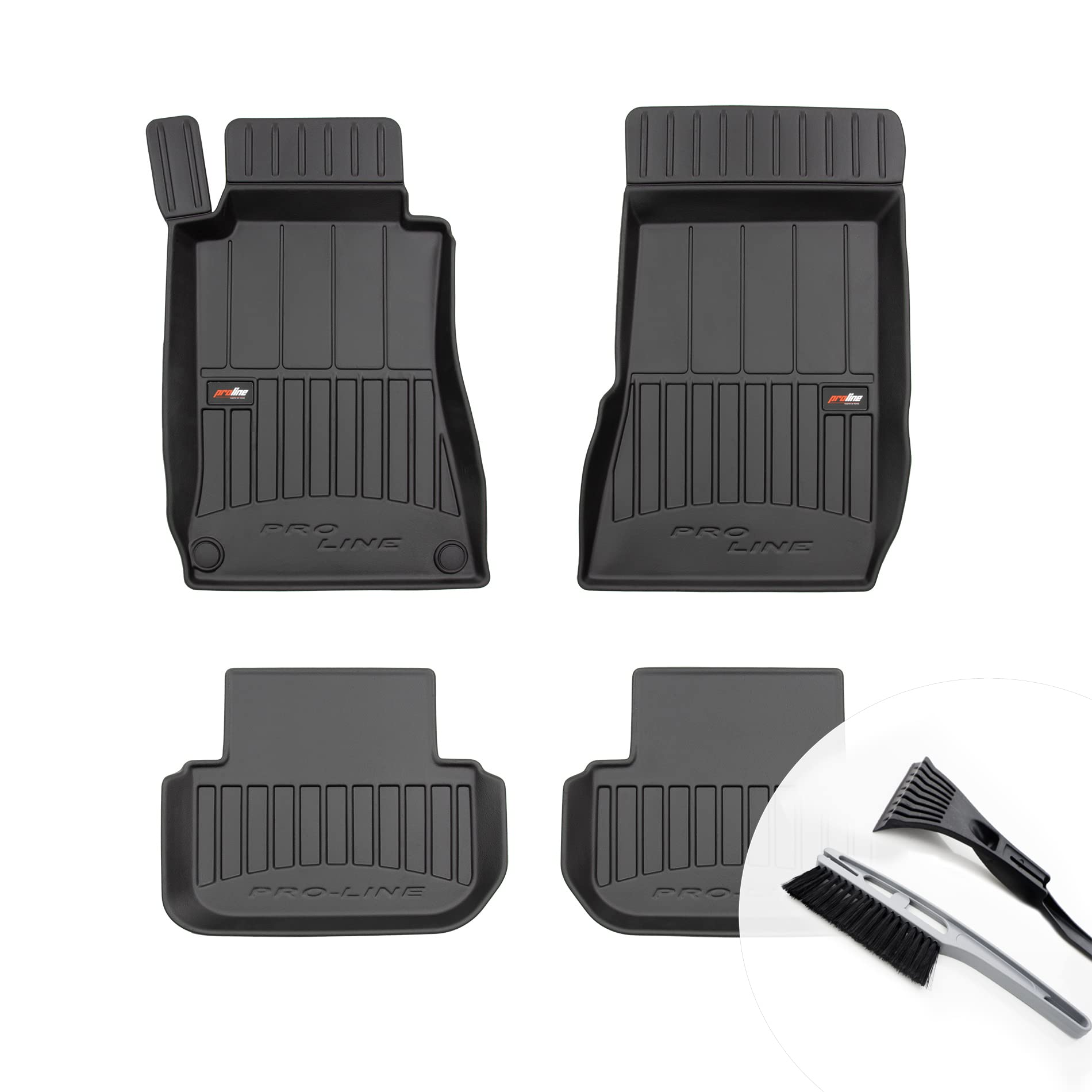 moto-MOLTICO 3D Gummimatten Auto, 4-teiliges Set, Allwetter Gummi Fußmatten, Antirutsch & Wasserfest Autoteppiche - passend für Mercedes-Benz CLK II C209 2002-2009 moto-MOLTICO 3D Gummimatten Auto, 4-teiliges Set, Allwetter Gummi Fußmatten, Antirutsch & Wasserfest Autoteppiche - passend für Mercedes-Benz CLK II C209 2002-2009 von moto-MOLTICO