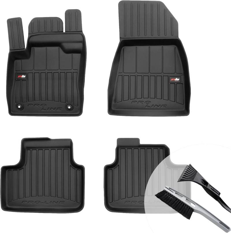 moto-MOLTICO 3D Gummimatten Auto, 4-teiliges Set, Allwetter Gummi Fußmatten, Antirutsch & Wasserfest Autoteppiche - passend für Nissan Ariya ab 2022 von moto-MOLTICO