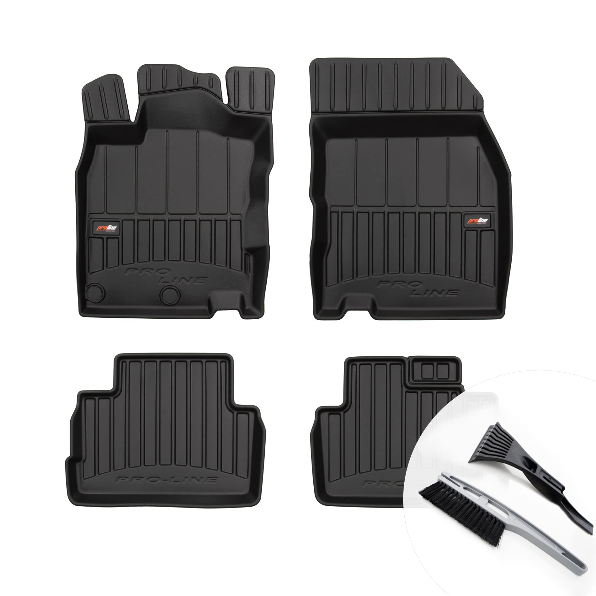 moto-MOLTICO 3D Gummimatten Auto, 4-teiliges Set, Allwetter Gummi Fußmatten, Antirutsch & Wasserfest Autoteppiche - passend für Nissan Qashqai 2 2008-2012 moto-MOLTICO 3D Gummimatten Auto, 4-teiliges Set, Allwetter Gummi Fußmatten, Antirutsch & Wasserfest Autoteppiche - passend für Nissan Qashqai 2 2008-2012 von moto-MOLTICO