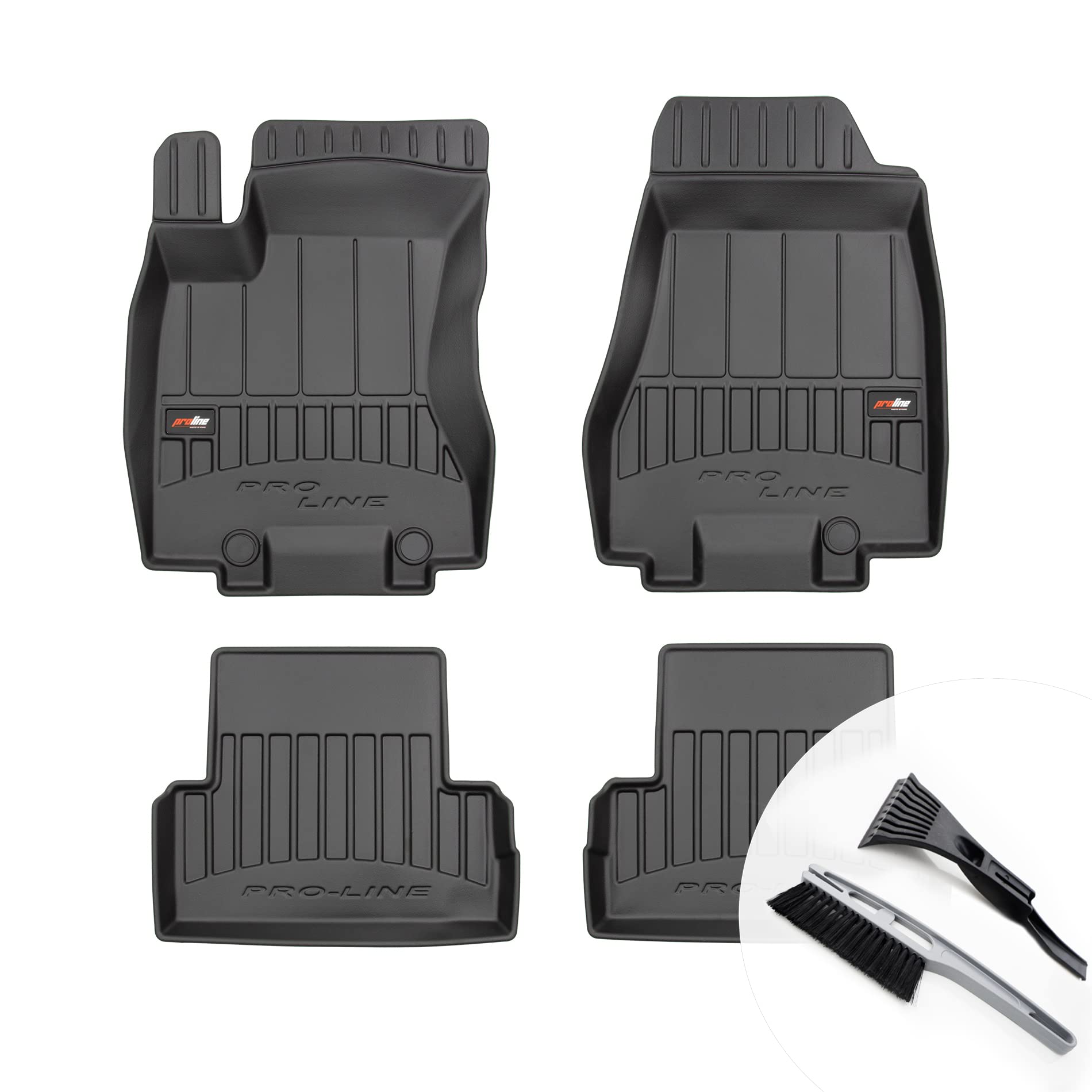 moto-MOLTICO 3D Gummimatten Auto Fußmatten Gummi Automatten 4-teilig Set - passend für Nissan X-Trail II T31 2008-2013 von moto-MOLTICO