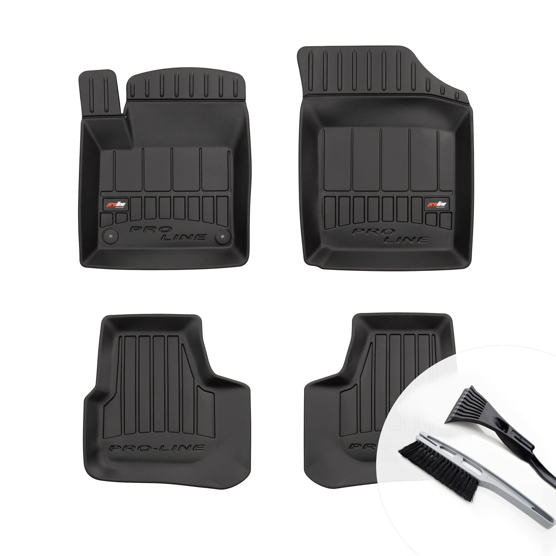 moto-MOLTICO 3D Gummimatten Auto, 4-teiliges Set, Allwetter Gummi Fußmatten, Antirutsch & Wasserfest Autoteppiche - passend für Seat MII Skoda Citigo VW Up ab 2011 moto-MOLTICO 3D Gummimatten Auto, 4-teiliges Set, Allwetter Gummi Fußmatten, Antirutsch & Wasserfest Autoteppiche - passend für Seat MII Skoda Citigo VW Up ab 2011 von moto-MOLTICO
