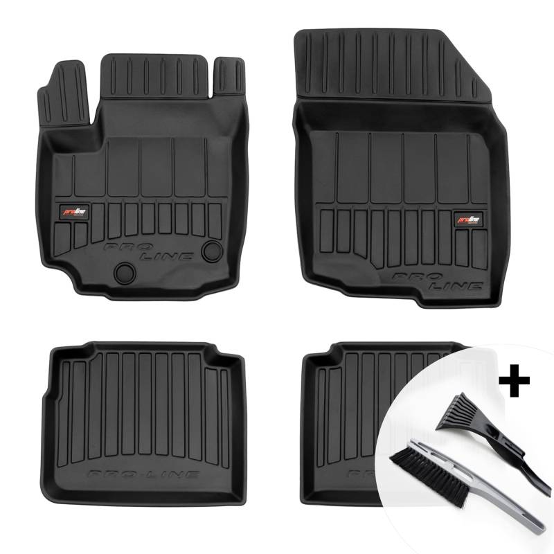 moto-MOLTICO 3D Gummimatten Auto, 4-teiliges Set, Allwetter Gummi Fußmatten, Antirutsch & Wasserfest Autoteppiche - passend für Suzuki SX4 S-Cross Hybrid ab 2020 von moto-MOLTICO