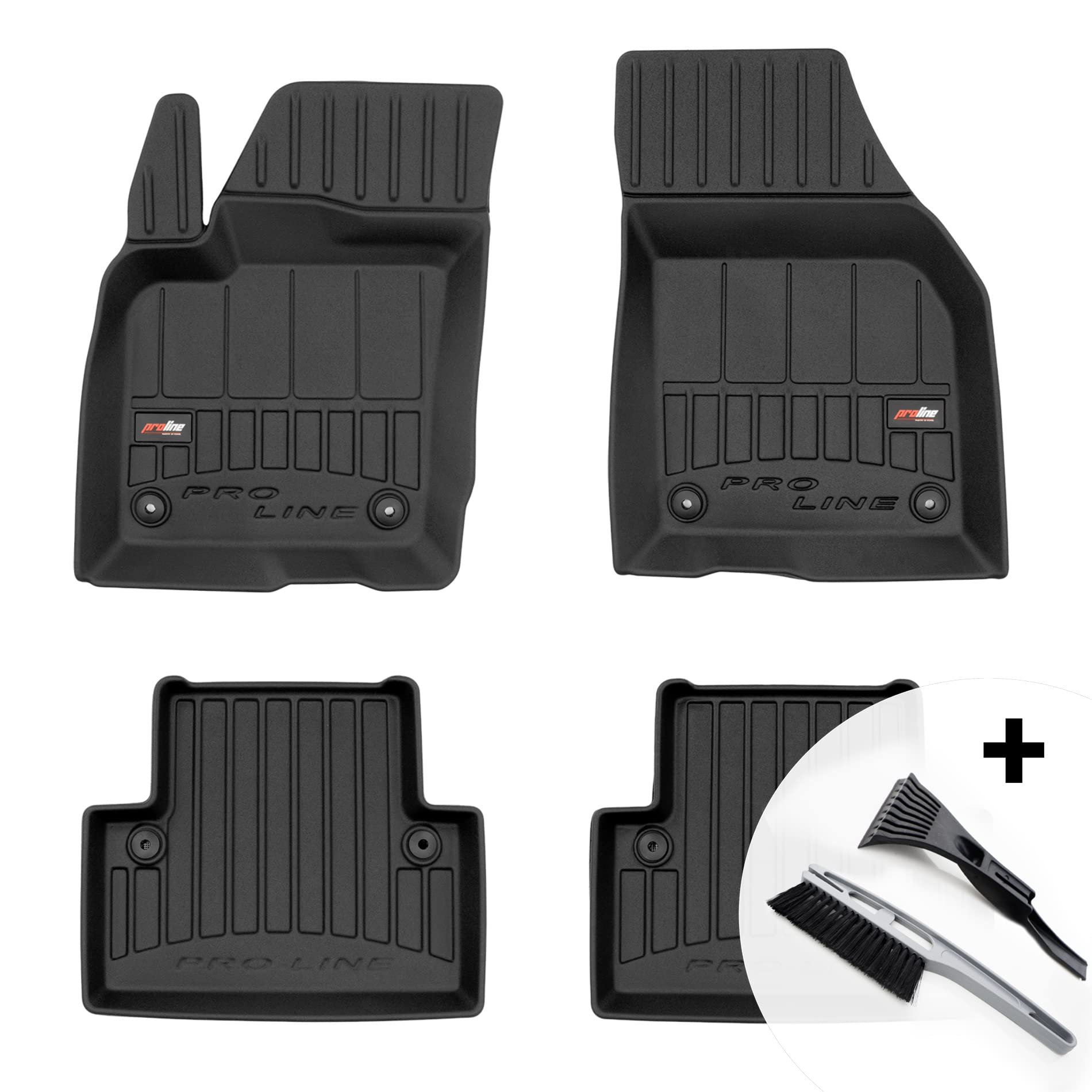 moto-MOLTICO 3D Gummimatten Auto, 4-teiliges Set, Allwetter Gummi Fußmatten, Antirutsch & Wasserfest Autoteppiche - passend für Volvo V50 2004-2012 moto-MOLTICO 3D Gummimatten Auto, 4-teiliges Set, Allwetter Gummi Fußmatten, Antirutsch & Wasserfest Autoteppiche - passend für Volvo V50 2004-2012 von moto-MOLTICO