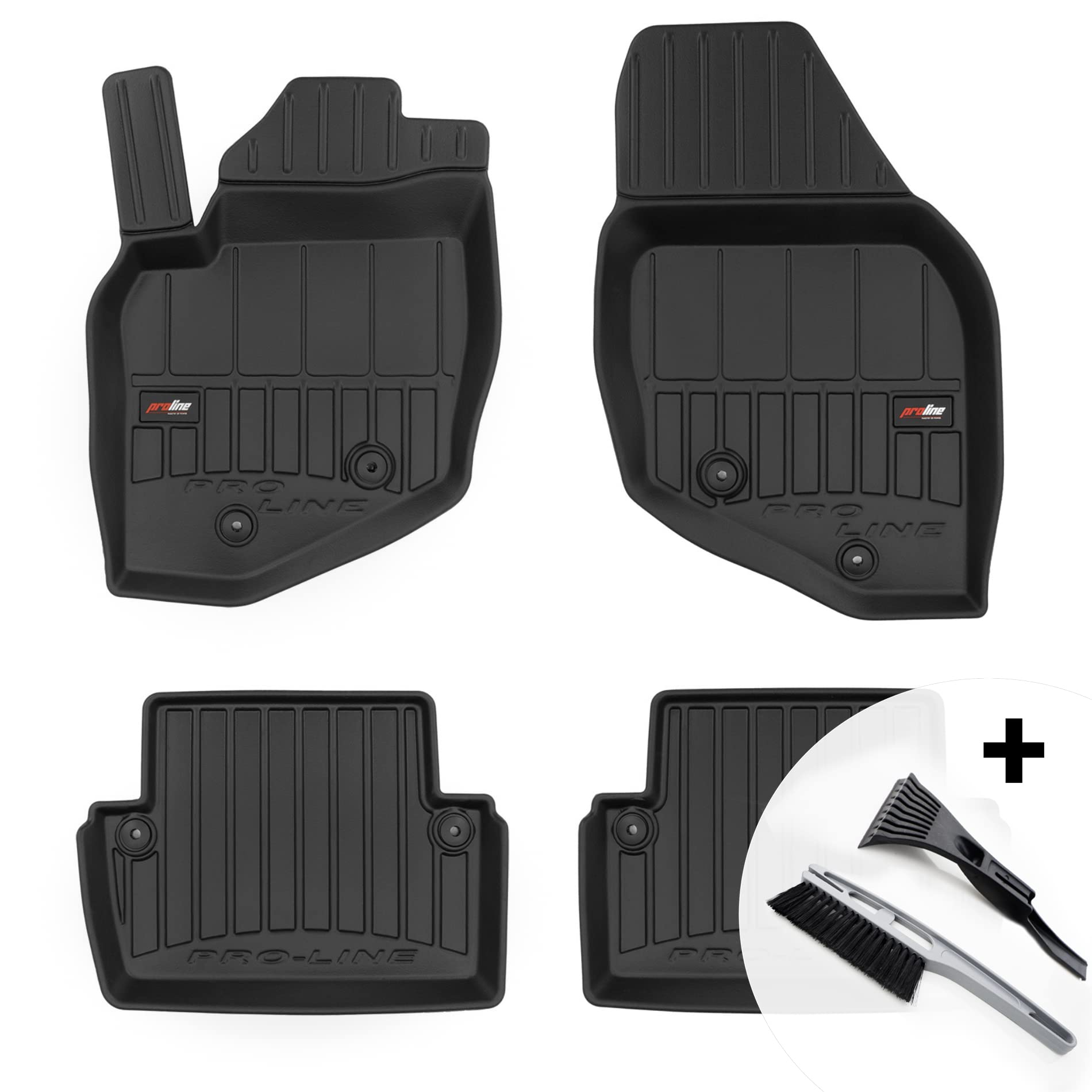moto-MOLTICO 3D Gummimatten Auto, 4-teiliges Set, Allwetter Gummi Fußmatten, Antirutsch & Wasserfest Autoteppiche - passend für Volvo V70 II XC70 I 2000-2007 moto-MOLTICO 3D Gummimatten Auto, 4-teiliges Set, Allwetter Gummi Fußmatten, Antirutsch & Wasserfest Autoteppiche - passend für Volvo V70 II XC70 I 2000-2007 von moto-MOLTICO