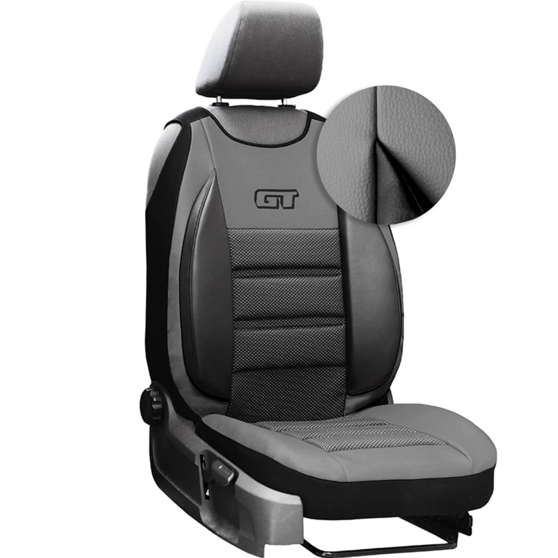moto-MOLTICO Autositzbezüge – Autositzschoner Universalgröße - Sitzauflage Auto - Ökologisches Leder - Sitzbezug Auto Fahrersitz - Matte für Sitze im Auto - Schonbezug Autositz - Grau moto-MOLTICO Autositzbezüge – Autositzschoner Universalgröße - Sitzauflage Auto - Ökologisches Leder - Sitzbezug Auto Fahrersitz - Matte für Sitze im Auto - Schonbezug Autositz - Grau von moto-MOLTICO