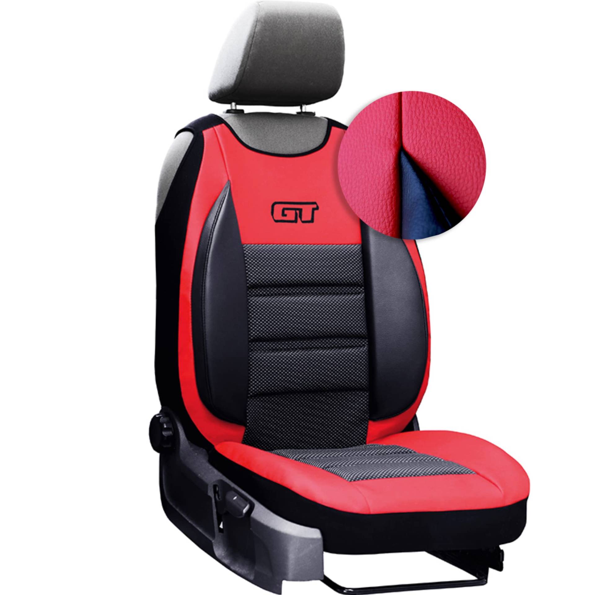 moto-MOLTICO Autositzbezüge – Autositzschoner Universalgröße - Sitzauflage Auto - Ökologisches Leder - Sitzbezug Auto Fahrersitz - Matte für Sitze im Auto - Schonbezug Autositz - Rot moto-MOLTICO Autositzbezüge – Autositzschoner Universalgröße - Sitzauflage Auto - Ökologisches Leder - Sitzbezug Auto Fahrersitz - Matte für Sitze im Auto - Schonbezug Autositz - Rot von moto-MOLTICO