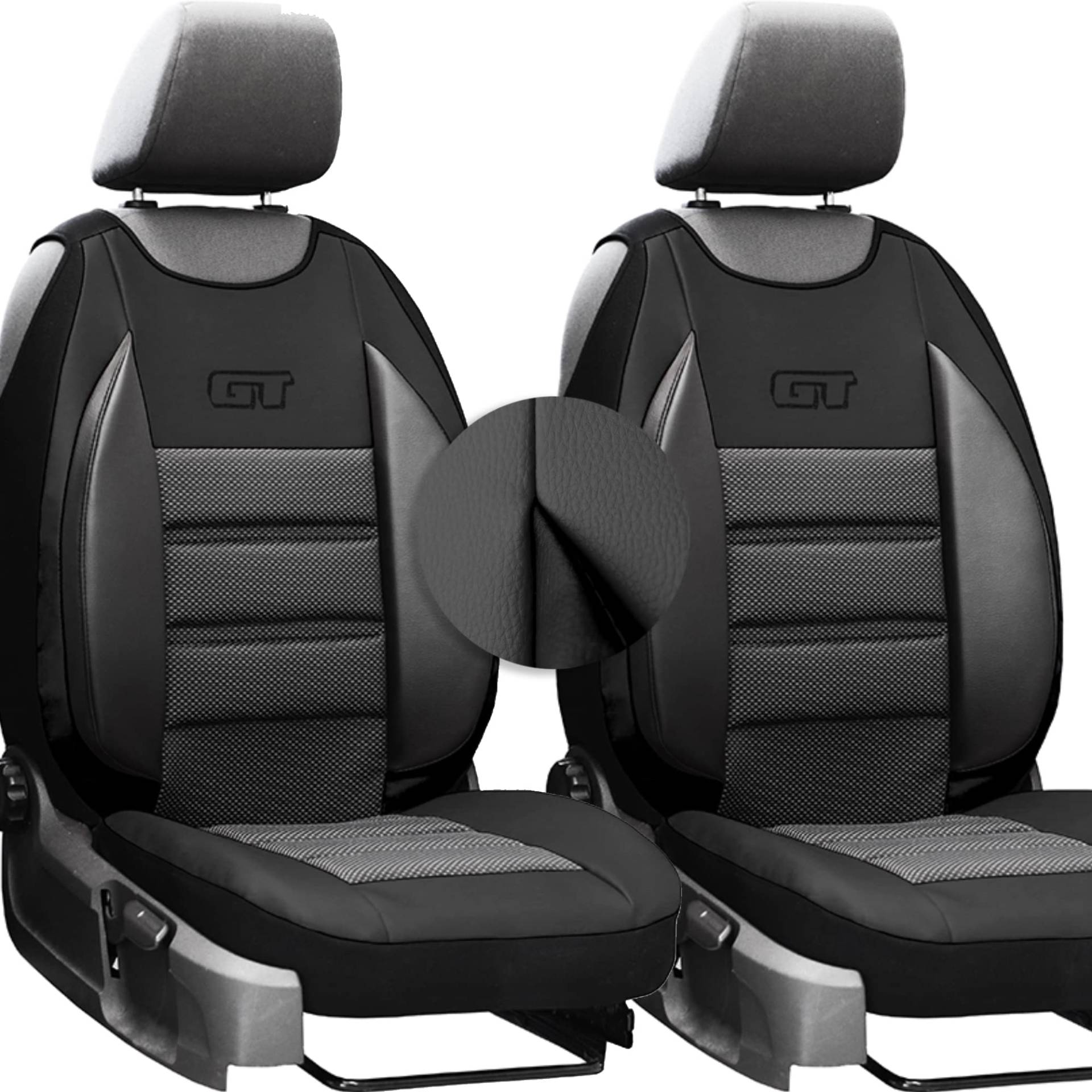 moto-MOLTICO Autositzbezüge – Autositzschoner Universalgröße - Sitzauflage Auto - Ökologisches Leder - Sitzbezug Auto Vordersitze - Matte für Sitze im Auto - Schonbezug Autositz Vorne - Schwarz moto-MOLTICO Autositzbezüge – Autositzschoner Universalgröße - Sitzauflage Auto - Ökologisches Leder - Sitzbezug Auto Vordersitze - Matte für Sitze im Auto - Schonbezug Autositz Vorne - Schwarz von moto-MOLTICO