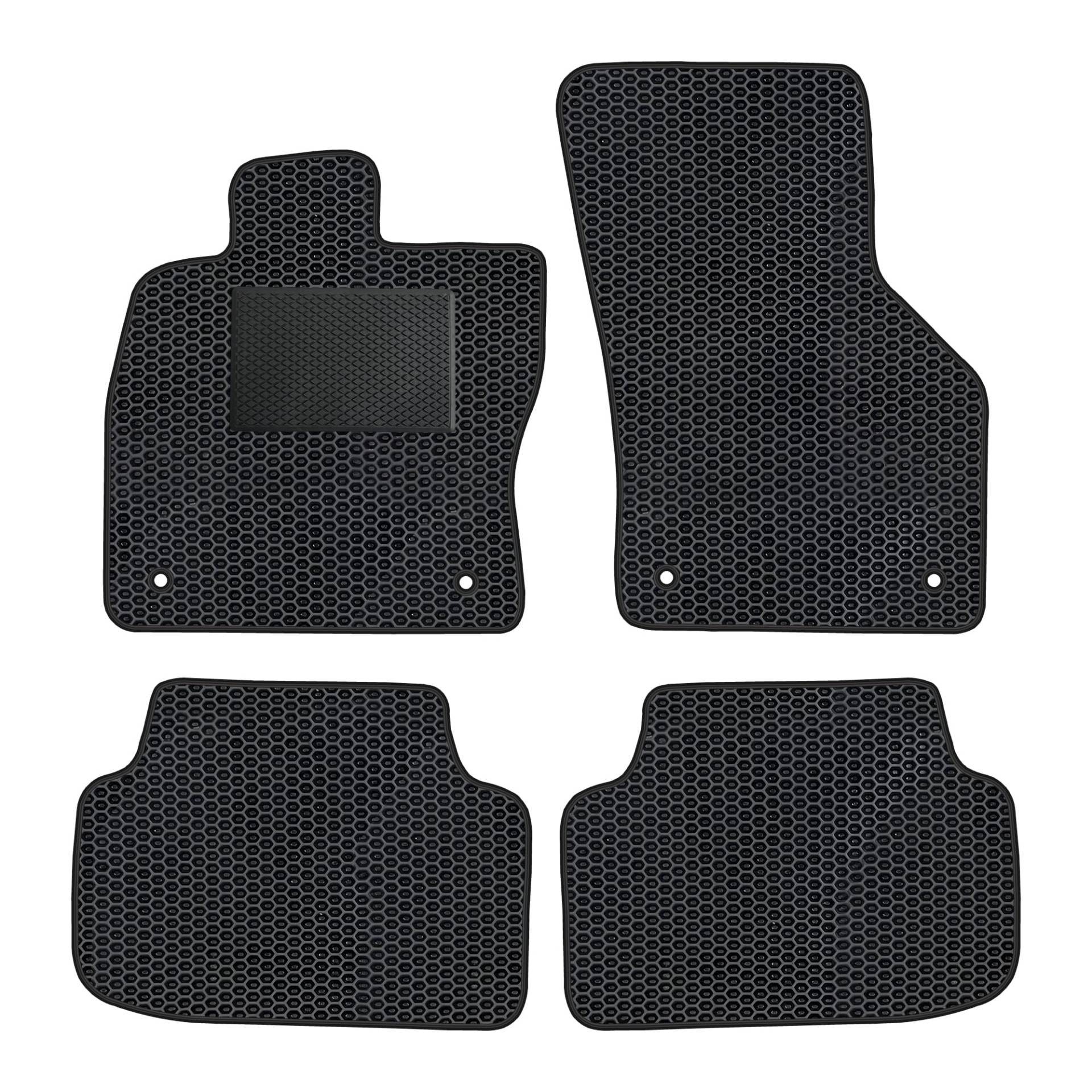 moto-MOLTICO Eva Fußmatten Auto - Automatten passend für Skoda Octavia III, IV ab 2013 (mit Verstärkung), rutschfeste und Wasserfeste Autoteppiche von moto-MOLTICO