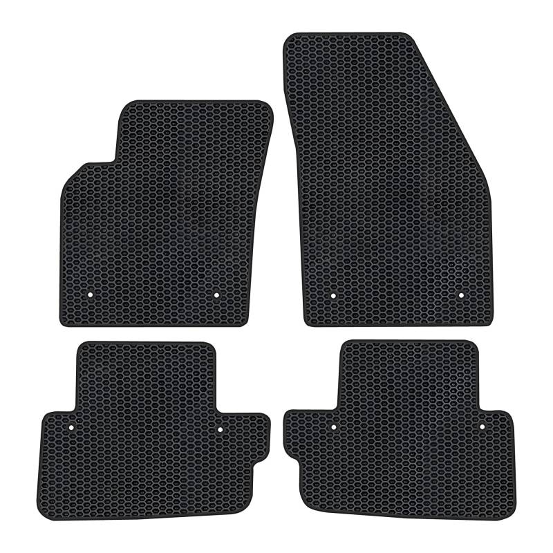 moto-MOLTICO Eva Fußmatten Auto - Automatten passend für Volvo C70 II 2006-2013, rutschfeste und Wasserfeste Autoteppiche von moto-MOLTICO