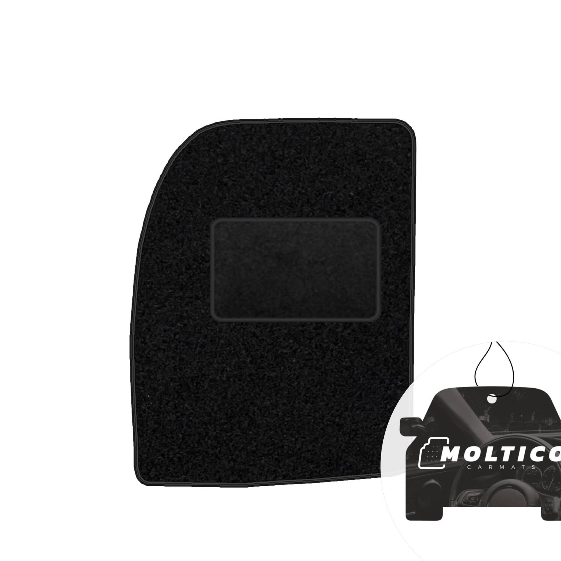 moto-MOLTICO Fahrer Fußmatte Auto Velours Fahrerseite Autoteppiche Schwarz Fahrermatte 1-teilig passend für Ford Fiesta V Fusion 2002-2005 von moto-MOLTICO