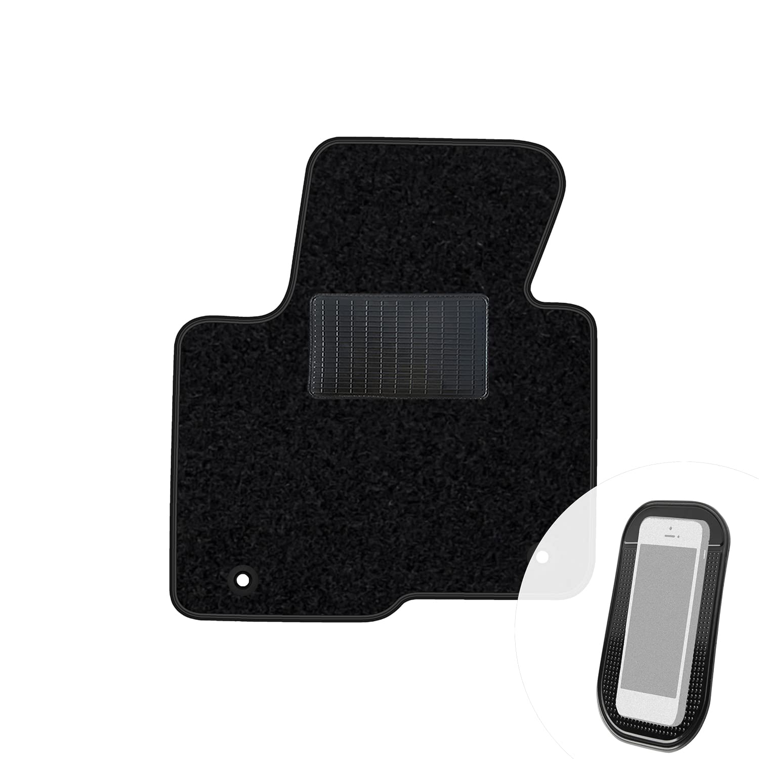 moto-MOLTICO Fahrer Fußmatte Auto Velours Fahrerseite Autoteppiche Schwarz Fahrermatte 1-teilig passend für Kia Carens 2013-2018 moto-MOLTICO Fahrer Fußmatte Auto Velours Fahrerseite Autoteppiche Schwarz Fahrermatte 1-teilig passend für Kia Carens 2013-2018 von moto-MOLTICO