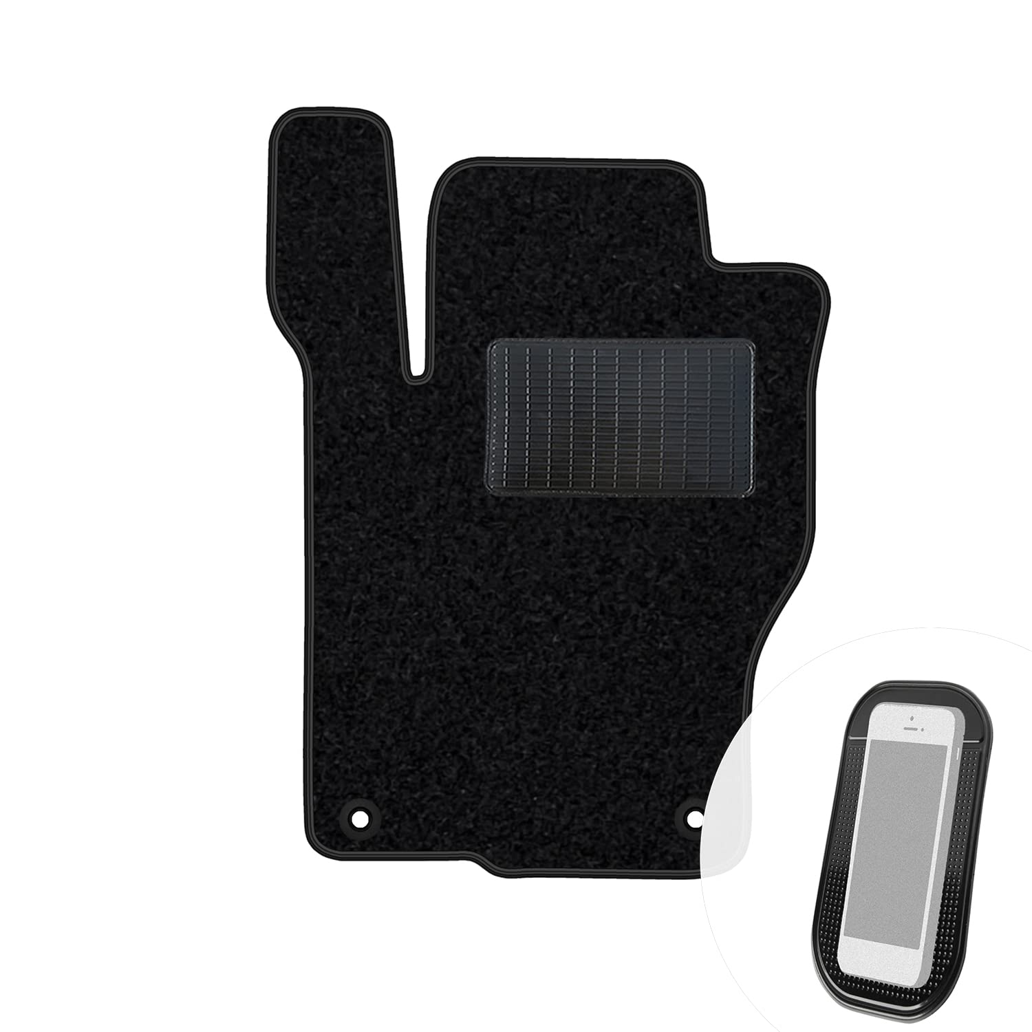 moto-MOLTICO Fahrer Fußmatte Auto Velours Fahrerseite Autoteppiche Schwarz Fahrermatte 1-teilig passend für Mercedes-Benz ML W166 GL X166 GLE I C292 GLS I X166 moto-MOLTICO Fahrer Fußmatte Auto Velours Fahrerseite Autoteppiche Schwarz Fahrermatte 1-teilig passend für Mercedes-Benz ML W166 GL X166 GLE I C292 GLS I X166 von moto-MOLTICO