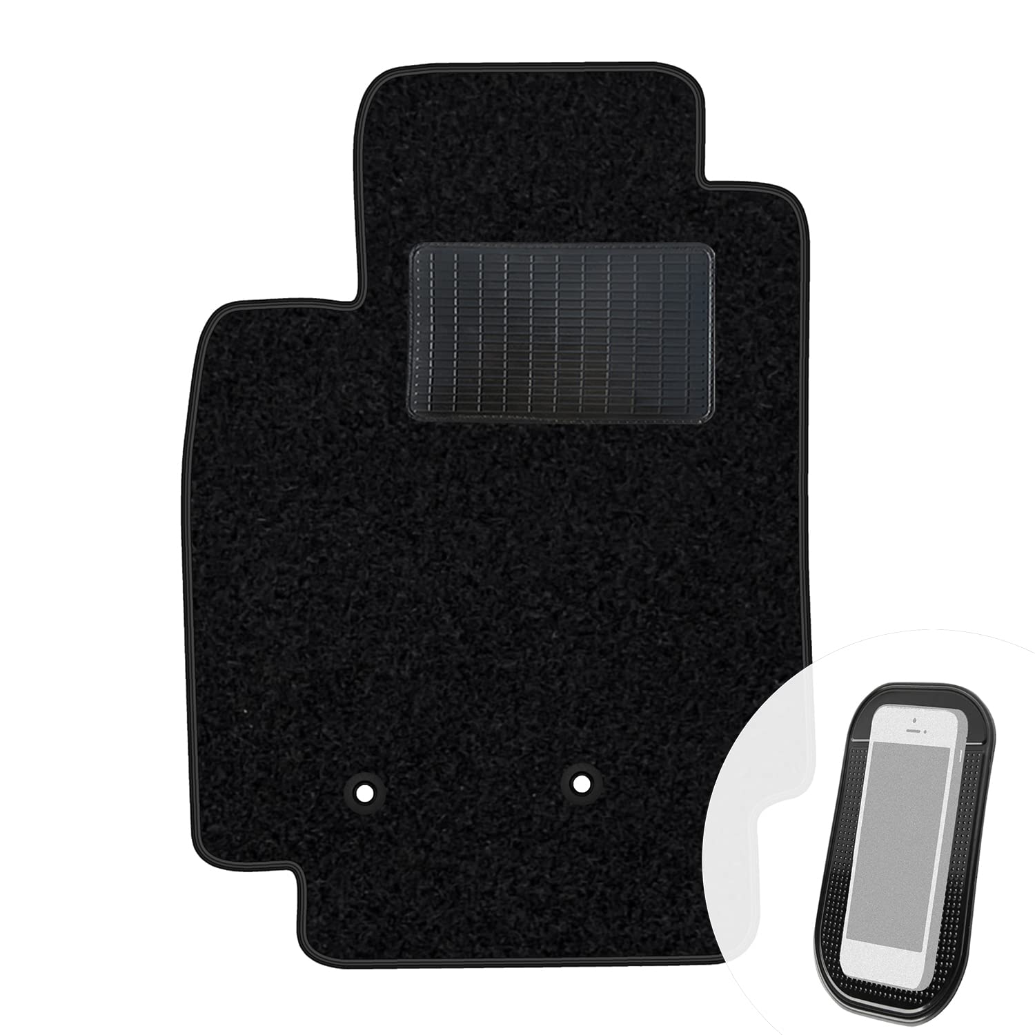 moto-MOLTICO Fahrer Fußmatte Auto Velours Fahrerseite Autoteppiche Schwarz Fahrermatte 1-teilig passend für Renault Clio III 2005-2011 moto-MOLTICO Fahrer Fußmatte Auto Velours Fahrerseite Autoteppiche Schwarz Fahrermatte 1-teilig passend für Renault Clio III 2005-2011 von moto-MOLTICO