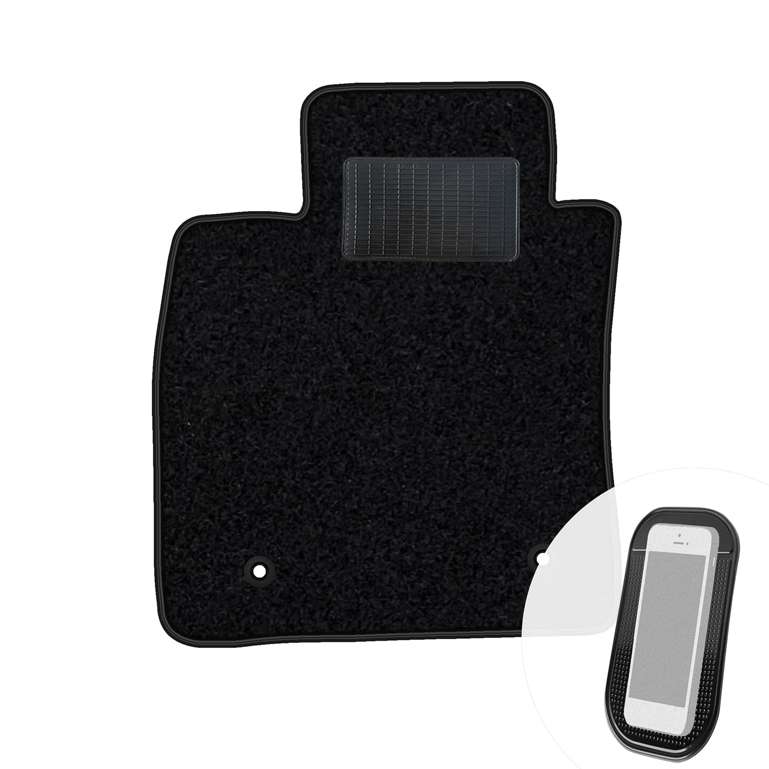 moto-MOLTICO Fahrer Fußmatte Auto Velours Fahrerseite Autoteppiche Schwarz Fahrermatte 1-teilig passend für Renault Clio IV 2012-2020 moto-MOLTICO Fahrer Fußmatte Auto Velours Fahrerseite Autoteppiche Schwarz Fahrermatte 1-teilig passend für Renault Clio IV 2012-2020 von moto-MOLTICO
