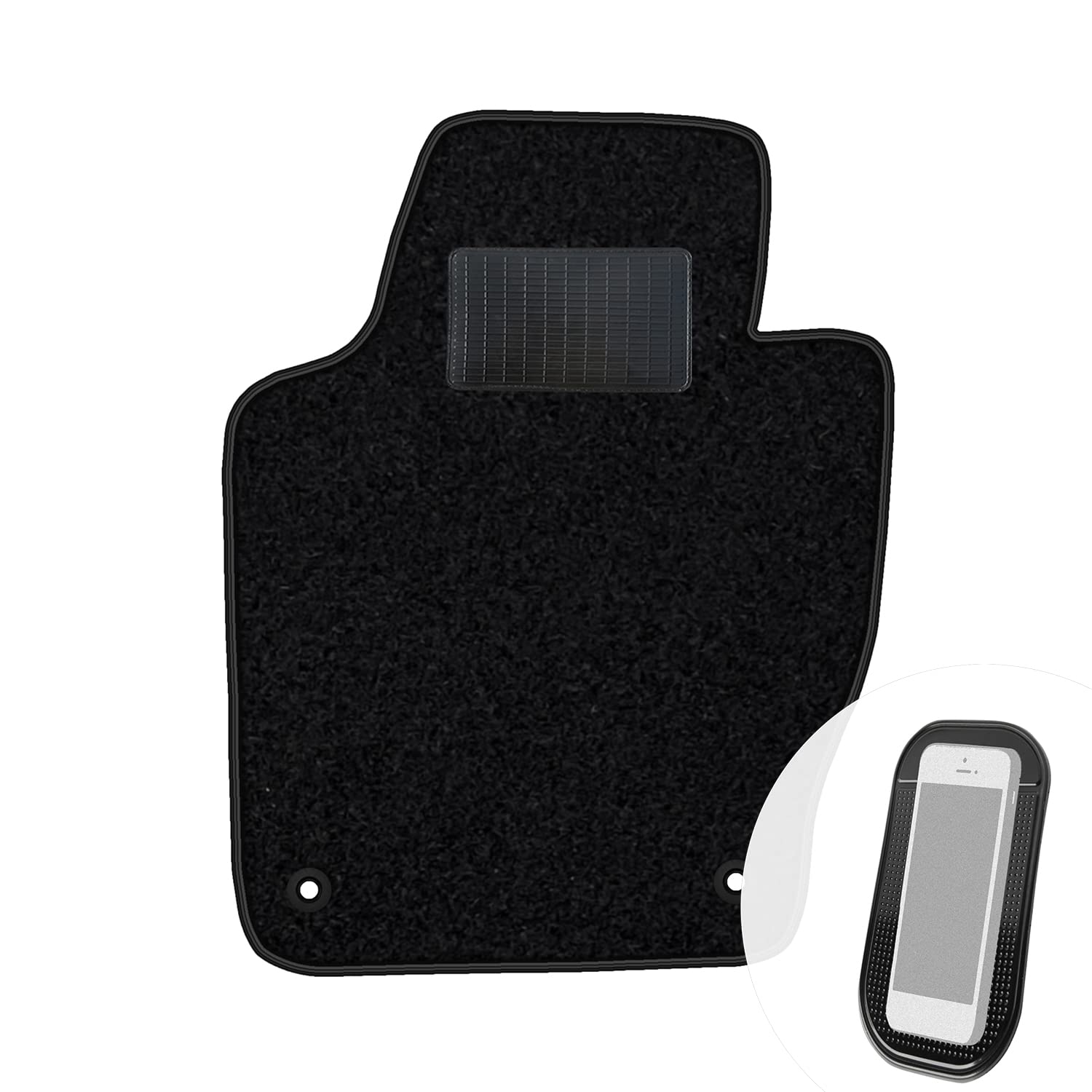 moto-MOLTICO Fahrer Fußmatte Auto Velours Fahrerseite Autoteppiche Schwarz Fahrermatte 1-teilig passend für VW Golf III 1991-1999 moto-MOLTICO Fahrer Fußmatte Auto Velours Fahrerseite Autoteppiche Schwarz Fahrermatte 1-teilig passend für VW Golf III 1991-1999 von moto-MOLTICO