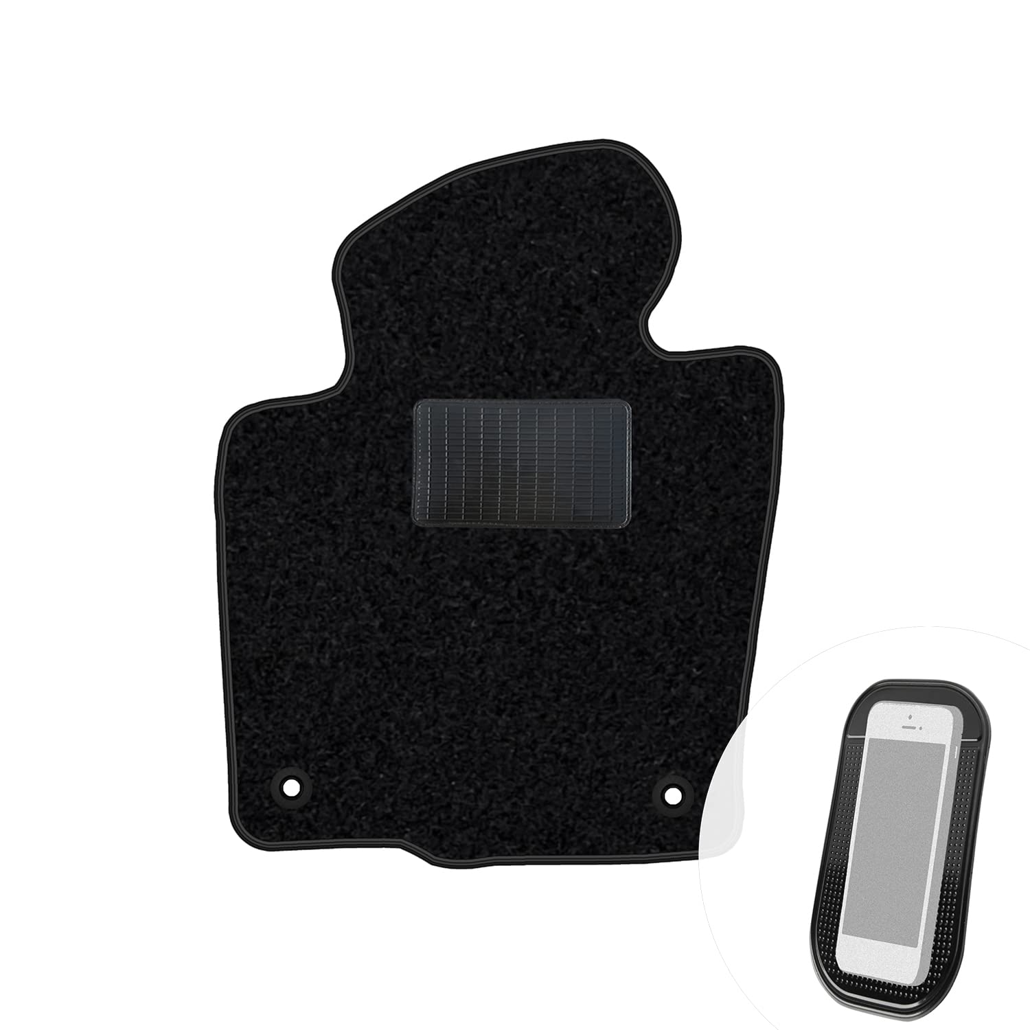 moto-MOLTICO Fahrer Fußmatte Auto Velours Fahrerseite Autoteppiche Schwarz Fahrermatte 1-teilig passend für VW Passat B6 2005-2010 moto-MOLTICO Fahrer Fußmatte Auto Velours Fahrerseite Autoteppiche Schwarz Fahrermatte 1-teilig passend für VW Passat B6 2005-2010 von moto-MOLTICO