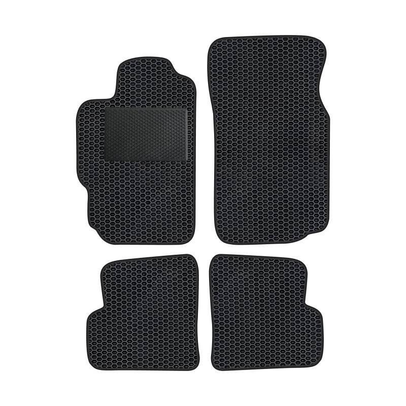 moto-MOLTICO Eva Fußmatten Auto - Automatten passend für Peugeot 406 1995-2004 (mit Verstärkung), rutschfeste und Wasserfeste Autoteppiche von moto-MOLTICO