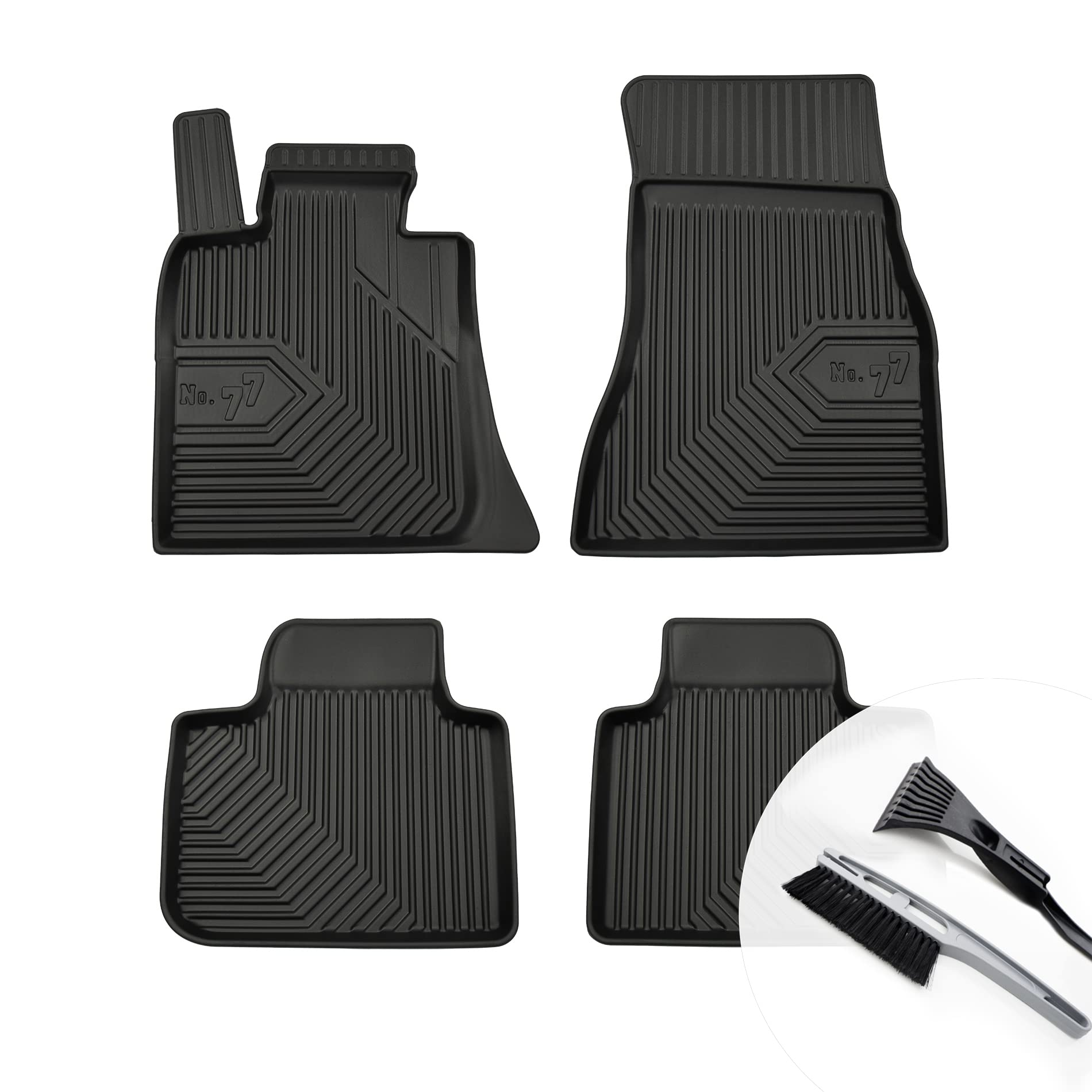 moto-MOLTICO Gummimatten Auto, 4-teiliges Set, Allwetter Gummi Fußmatten mit Rand, Antirutsch & Wasserfest Autoteppiche - passend für BMW 6er Gran Turismo G32 ab 2017 moto-MOLTICO Gummimatten Auto, 4-teiliges Set, Allwetter Gummi Fußmatten mit Rand, Antirutsch & Wasserfest Autoteppiche - passend für BMW 6er Gran Turismo G32 ab 2017 von moto-MOLTICO