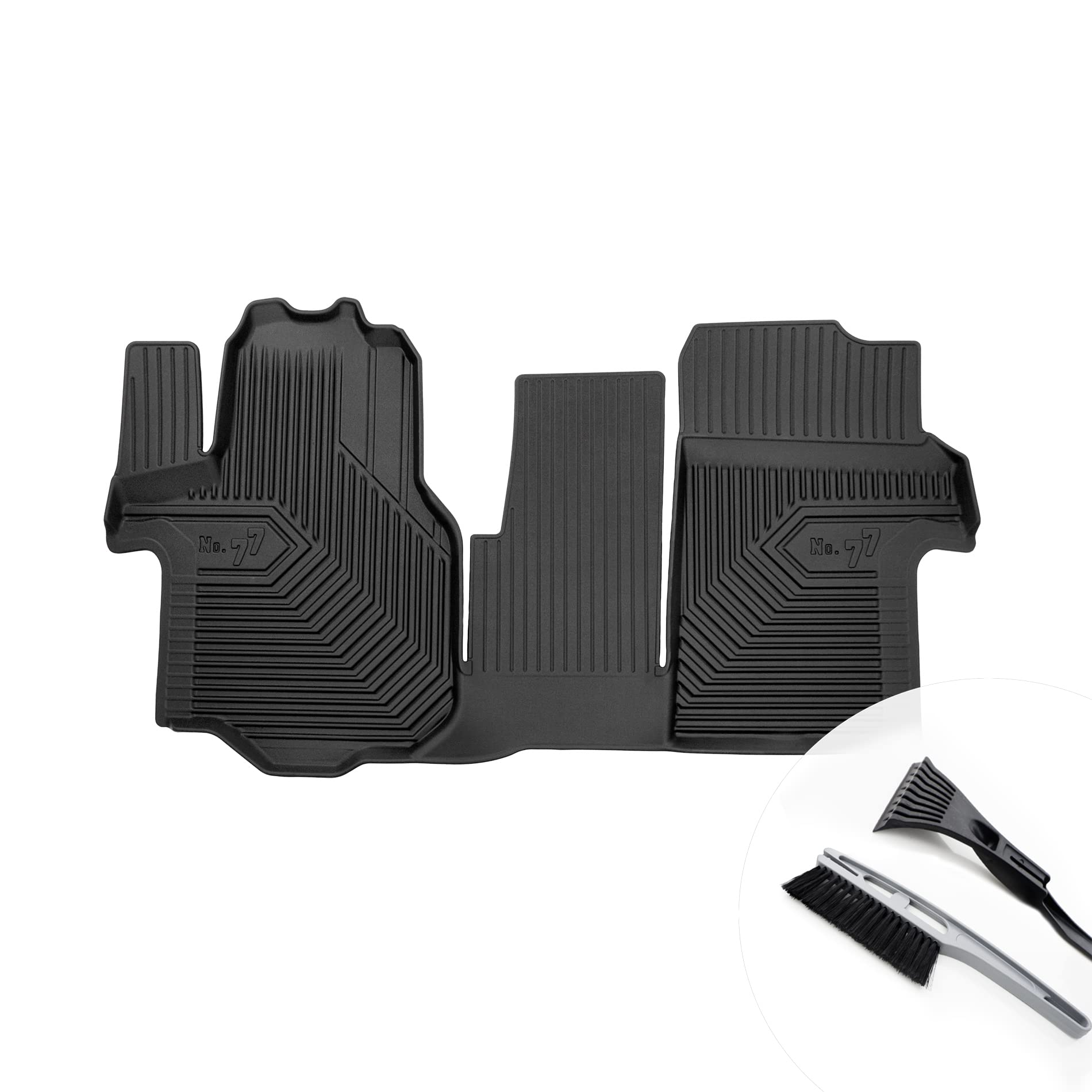 moto-MOLTICO Gummimatten Auto, 4-teiliges Set, Allwetter Gummi Fußmatten mit Rand, Antirutsch & Wasserfest Autoteppiche - passend für Man TGE VW Crafter II moto-MOLTICO Gummimatten Auto, 4-teiliges Set, Allwetter Gummi Fußmatten mit Rand, Antirutsch & Wasserfest Autoteppiche - passend für Man TGE VW Crafter II von moto-MOLTICO