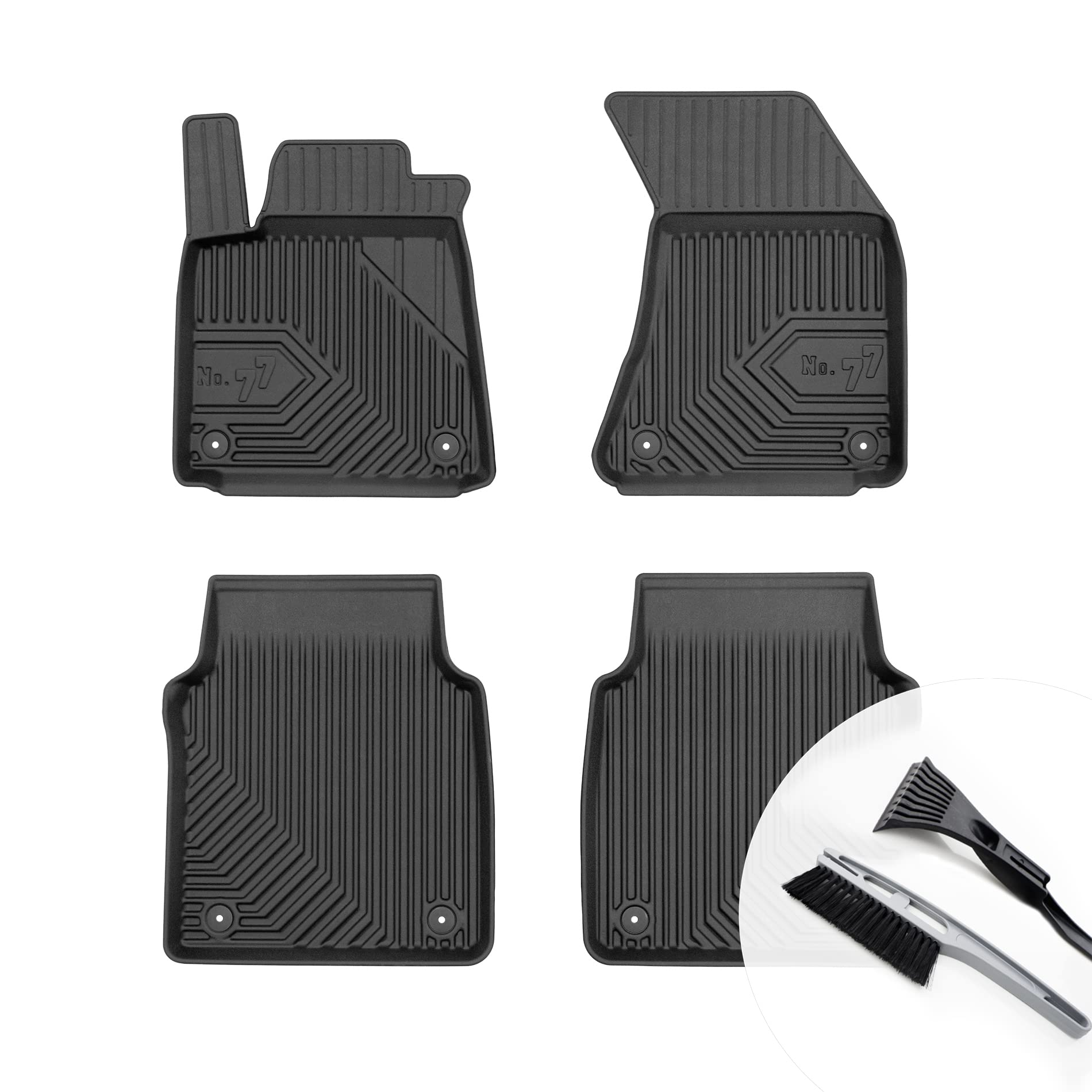 moto-MOLTICO Gummimatten Auto, 4-teiliges Set, Allwetter Gummi Fußmatten mit Rand, Antirutsch & Wasserfest Autoteppiche - passend für Audi A8 D4 2009-2017 moto-MOLTICO Gummimatten Auto, 4-teiliges Set, Allwetter Gummi Fußmatten mit Rand, Antirutsch & Wasserfest Autoteppiche - passend für Audi A8 D4 2009-2017 von moto-MOLTICO