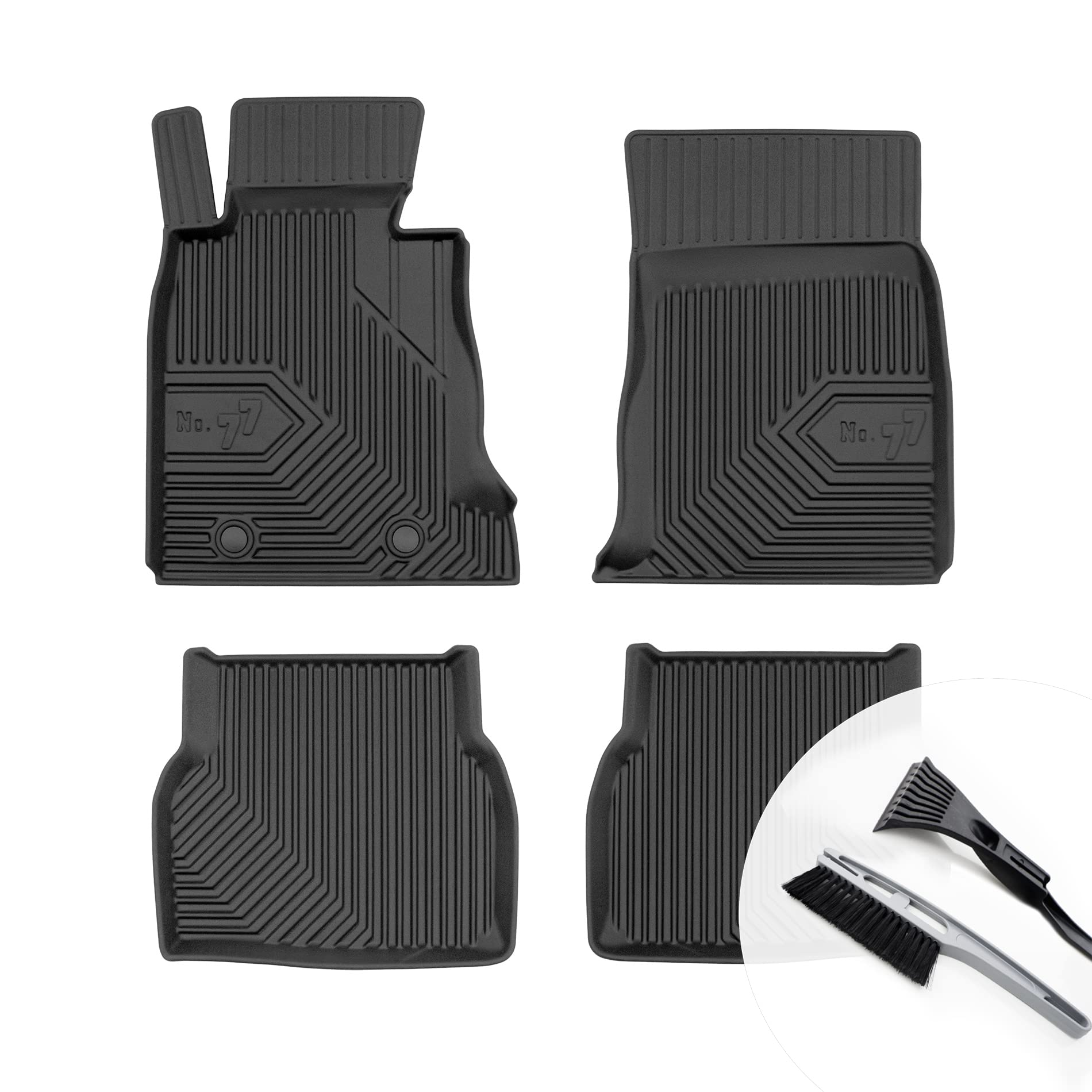 moto-MOLTICO Gummimatten Auto, 4-teiliges Set, Allwetter Gummi Fußmatten mit Rand, Antirutsch & Wasserfest Autoteppiche - passend für BMW 5er E39 1995-2003 moto-MOLTICO Gummimatten Auto, 4-teiliges Set, Allwetter Gummi Fußmatten mit Rand, Antirutsch & Wasserfest Autoteppiche - passend für BMW 5er E39 1995-2003 von moto-MOLTICO