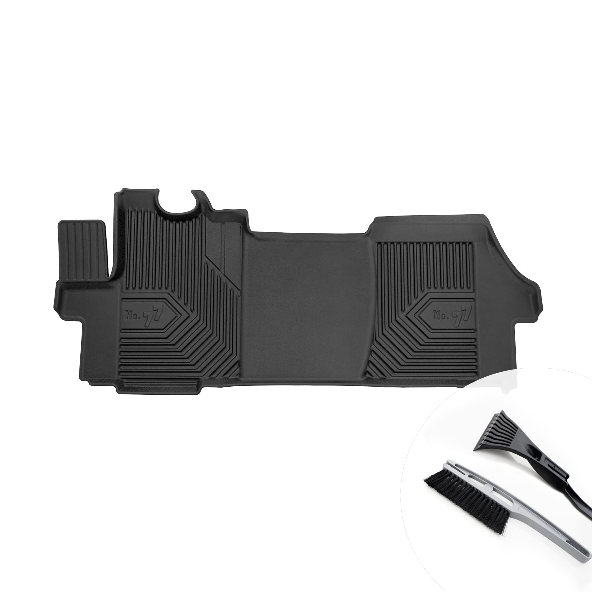 moto-MOLTICO Gummimatten Auto, 4-teiliges Set, Allwetter Gummi Fußmatten mit Rand, Antirutsch & Wasserfest Autoteppiche - passend für FIAT Ducato III Peugeot Boxer II Citroën Jumper II von moto-MOLTICO