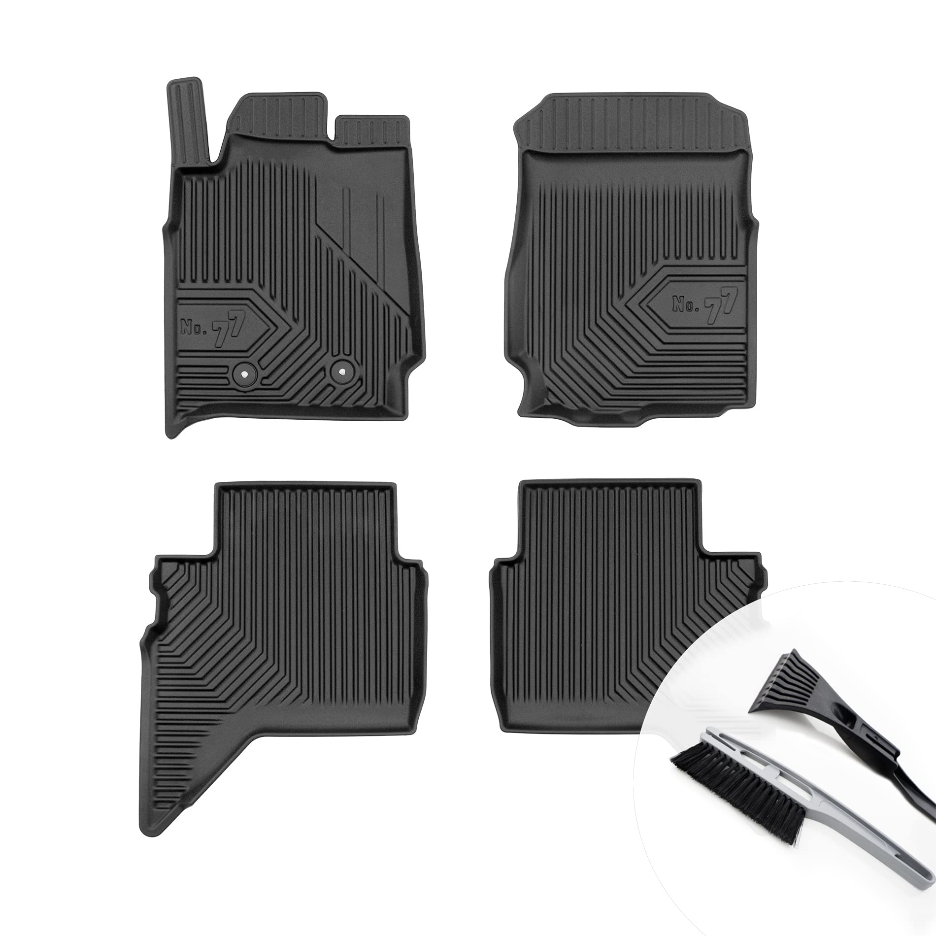 moto-MOLTICO Gummimatten Auto, 4-teiliges Set, Allwetter Gummi Fußmatten mit Rand, Antirutsch & Wasserfest Autoteppiche - passend für Ford Ranger V Raptor 2018-2022 moto-MOLTICO Gummimatten Auto, 4-teiliges Set, Allwetter Gummi Fußmatten mit Rand, Antirutsch & Wasserfest Autoteppiche - passend für Ford Ranger V Raptor 2018-2022 von moto-MOLTICO