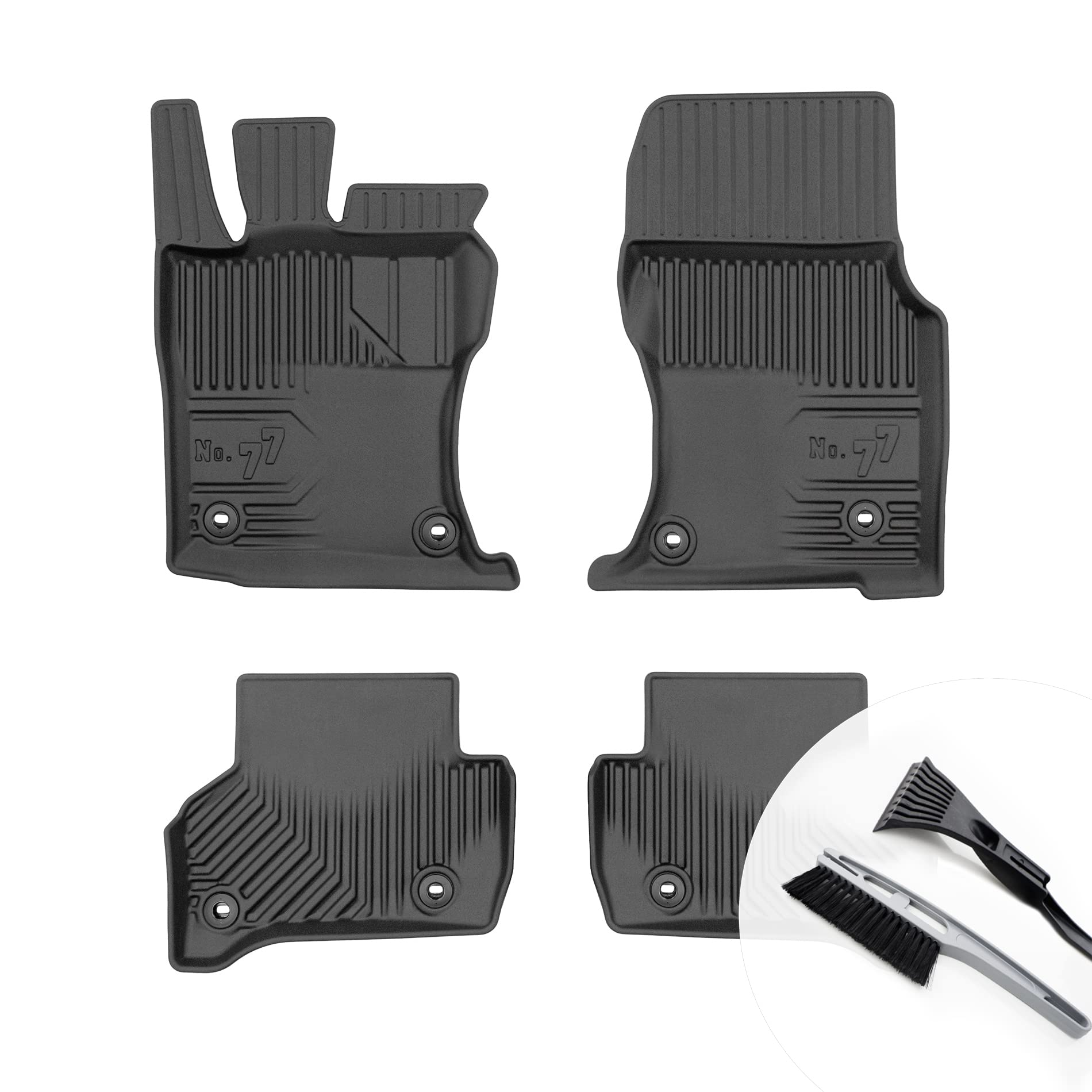 moto-MOLTICO Gummimatten Auto, 4-teiliges Set, Allwetter Gummi Fußmatten mit Rand, Antirutsch & Wasserfest Autoteppiche - passend für Jaguar XE ab 2015 moto-MOLTICO Gummimatten Auto, 4-teiliges Set, Allwetter Gummi Fußmatten mit Rand, Antirutsch & Wasserfest Autoteppiche - passend für Jaguar XE ab 2015 von moto-MOLTICO