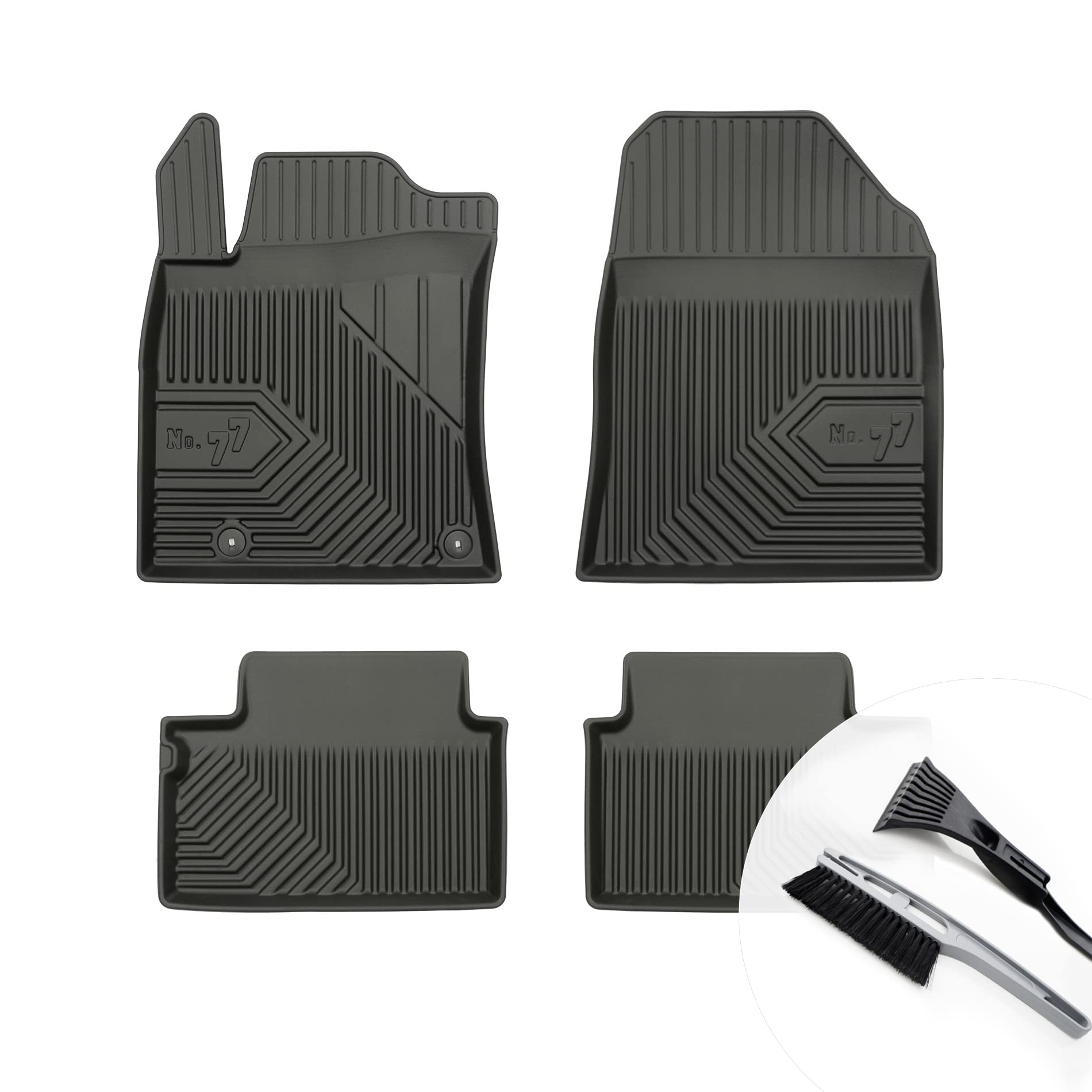 moto-MOLTICO Gummimatten Auto, 4-teiliges Set, Allwetter Gummi Fußmatten mit Rand, Antirutsch & Wasserfest Autoteppiche - passend für KIA Kia Xceed 2019- moto-MOLTICO Gummimatten Auto, 4-teiliges Set, Allwetter Gummi Fußmatten mit Rand, Antirutsch & Wasserfest Autoteppiche - passend für KIA Kia Xceed 2019- von moto-MOLTICO