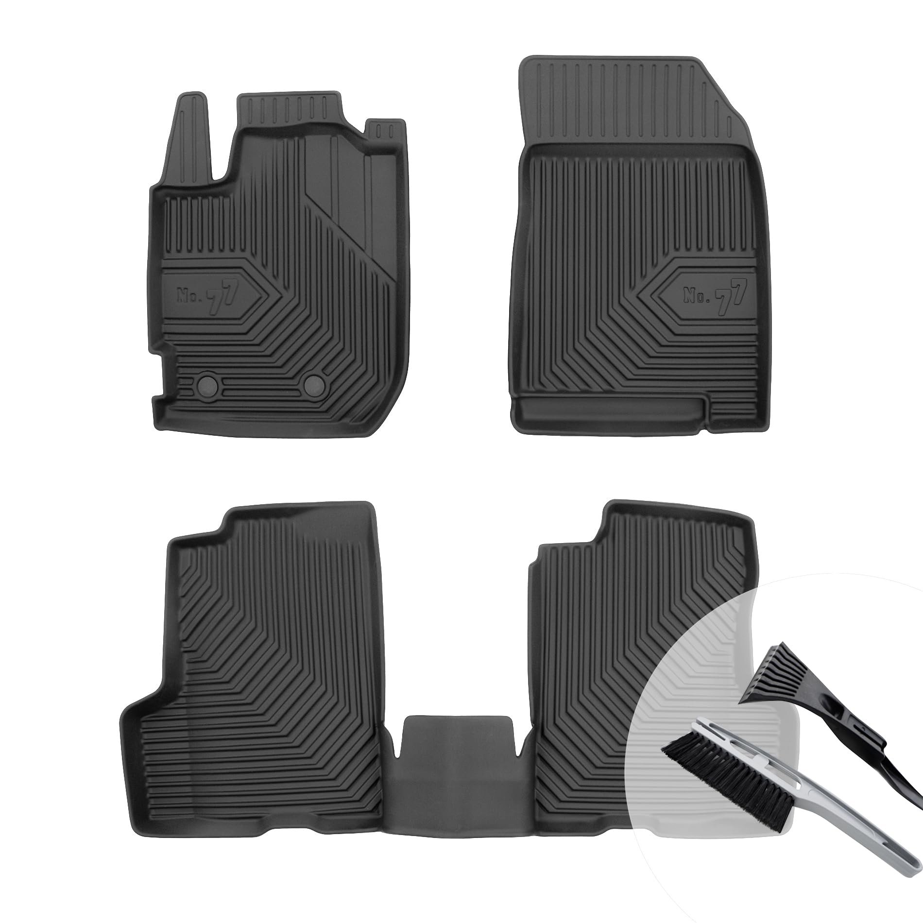 moto-MOLTICO Gummimatten Auto, 4-teiliges Set, Allwetter Gummi Fußmatten mit Rand, Antirutsch & Wasserfest Autoteppiche - passend für MG HS ab 2018 moto-MOLTICO Gummimatten Auto, 4-teiliges Set, Allwetter Gummi Fußmatten mit Rand, Antirutsch & Wasserfest Autoteppiche - passend für MG HS ab 2018 von moto-MOLTICO