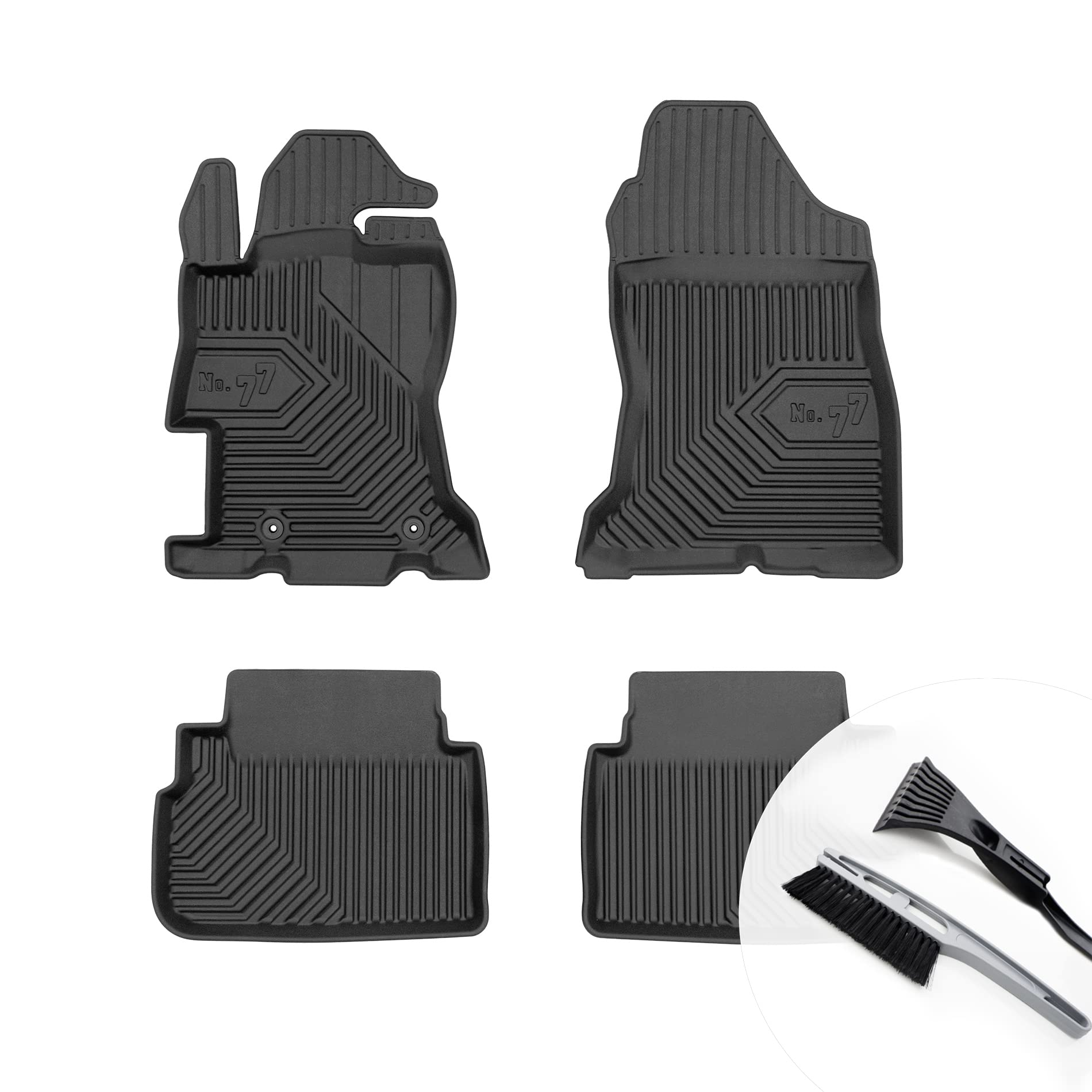 moto-MOLTICO Gummimatten Auto, 4-teiliges Set, Allwetter Gummi Fußmatten mit Rand, Antirutsch & Wasserfest Autoteppiche - passend für Subaru XV II Impreza V moto-MOLTICO Gummimatten Auto, 4-teiliges Set, Allwetter Gummi Fußmatten mit Rand, Antirutsch & Wasserfest Autoteppiche - passend für Subaru XV II Impreza V von moto-MOLTICO