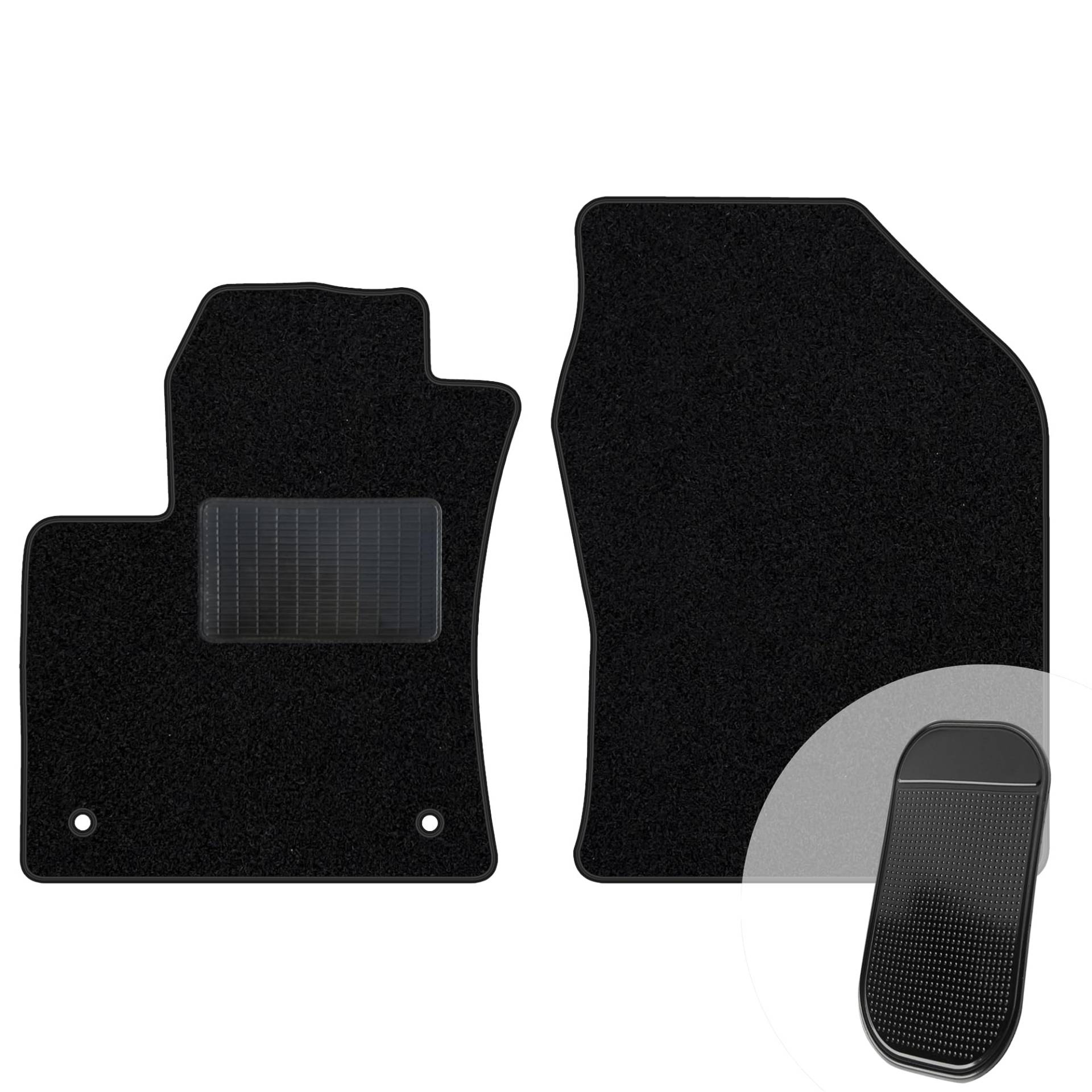 moto-MOLTICO Vorne Fußmatten Auto Set 2-teilig - Velours Autoteppiche - Automatten passend für Toyota Prius V 2015-2023 + Antirutschmatte für Handy - Schwarz moto-MOLTICO Vorne Fußmatten Auto Set 2-teilig - Velours Autoteppiche - Automatten passend für Toyota Prius V 2015-2023 + Antirutschmatte für Handy - Schwarz von moto-MOLTICO