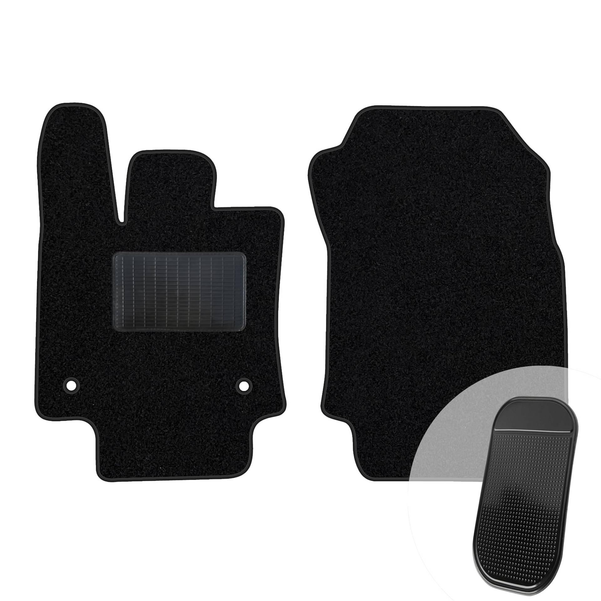 moto-MOLTICO Vorne Fußmatten Auto Set 2-teilig - Velours Autoteppiche - Automatten passend für Toyota RAV4 V 2019- + Antirutschmatte für Handy - Schwarz moto-MOLTICO Vorne Fußmatten Auto Set 2-teilig - Velours Autoteppiche - Automatten passend für Toyota RAV4 V 2019- + Antirutschmatte für Handy - Schwarz von moto-MOLTICO