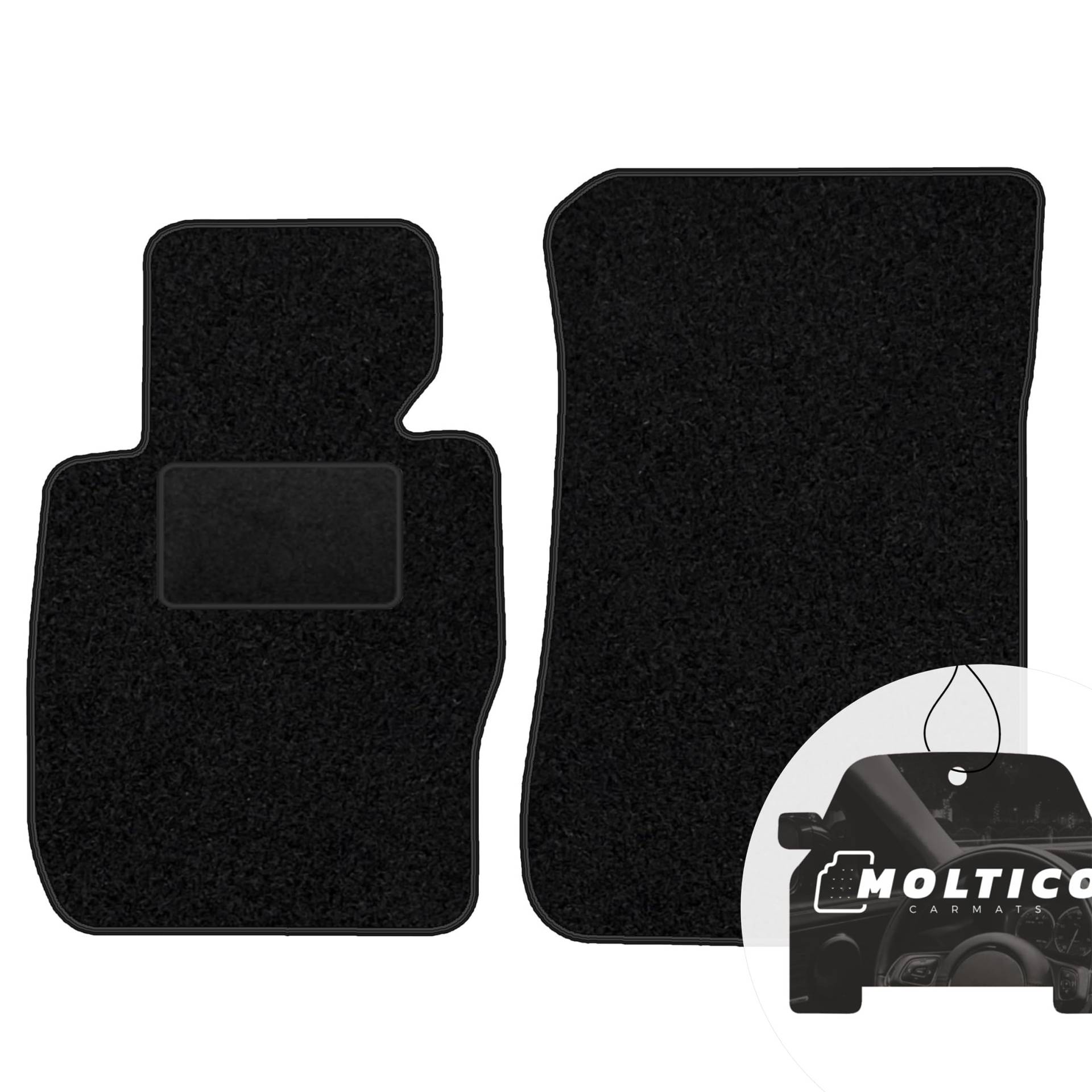 moto-MOLTICO Vorne Fußmatten Auto Velours Autoteppiche Schwarz Automatten Set 2-teilig passend für BMW X1 E84 2009-2014 moto-MOLTICO Vorne Fußmatten Auto Velours Autoteppiche Schwarz Automatten Set 2-teilig passend für BMW X1 E84 2009-2014 von moto-MOLTICO