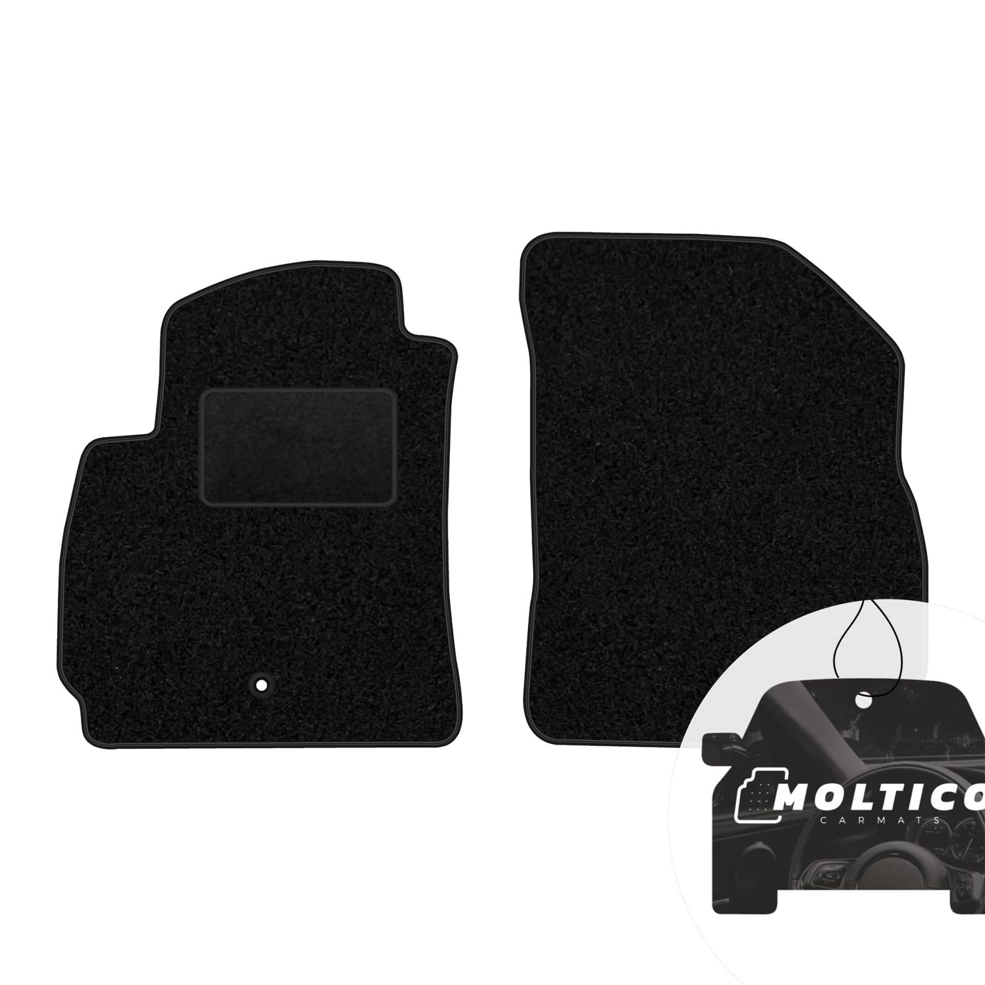 moto-MOLTICO Vorne Fußmatten Auto Velours Autoteppiche Schwarz Automatten Set 2-teilig passend für Chevrolet Orlando 2010-2018 moto-MOLTICO Vorne Fußmatten Auto Velours Autoteppiche Schwarz Automatten Set 2-teilig passend für Chevrolet Orlando 2010-2018 von moto-MOLTICO