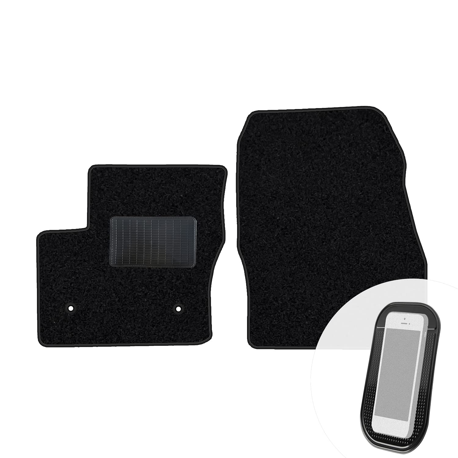 moto-MOLTICO Vorne Fußmatten Auto Velours Autoteppiche Schwarz Automatten Set 2-teilig passend für Ford Connect 2013-2022 moto-MOLTICO Vorne Fußmatten Auto Velours Autoteppiche Schwarz Automatten Set 2-teilig passend für Ford Connect 2013-2022 von moto-MOLTICO