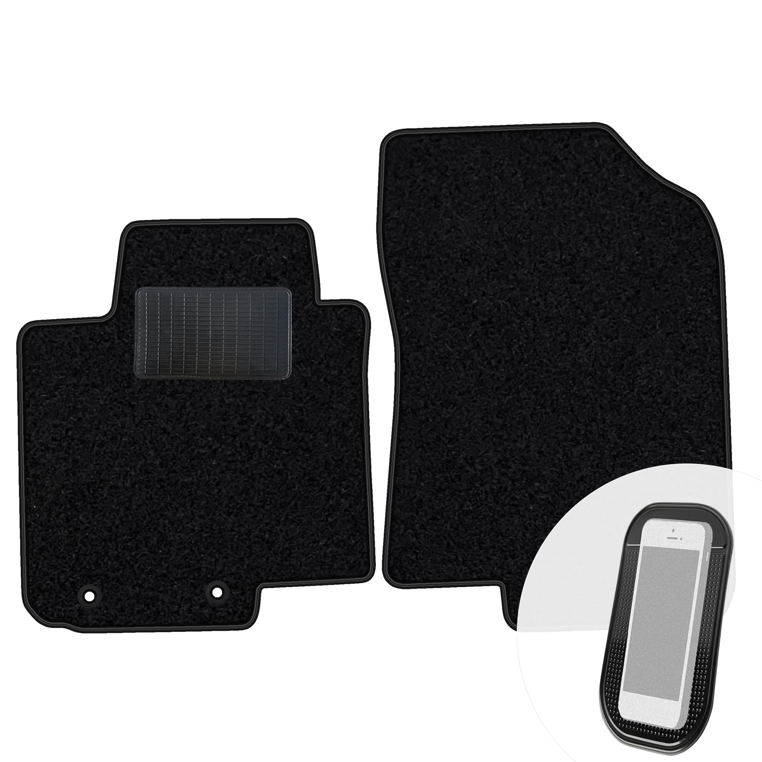moto-MOLTICO Vorne Fußmatten Auto Velours Autoteppiche Schwarz Automatten Set 2-teilig passend für Hyundai H1 2008-2021 moto-MOLTICO Vorne Fußmatten Auto Velours Autoteppiche Schwarz Automatten Set 2-teilig passend für Hyundai H1 2008-2021 von moto-MOLTICO