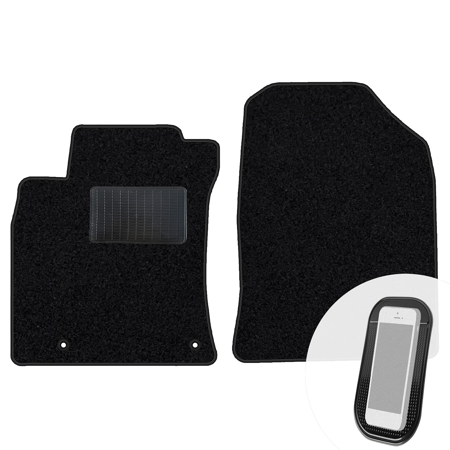 moto-MOLTICO Vorne Fußmatten Auto Velours Autoteppiche Schwarz Automatten Set 2-teilig passend für Kia Ceed III ab 2018 moto-MOLTICO Vorne Fußmatten Auto Velours Autoteppiche Schwarz Automatten Set 2-teilig passend für Kia Ceed III ab 2018 von moto-MOLTICO