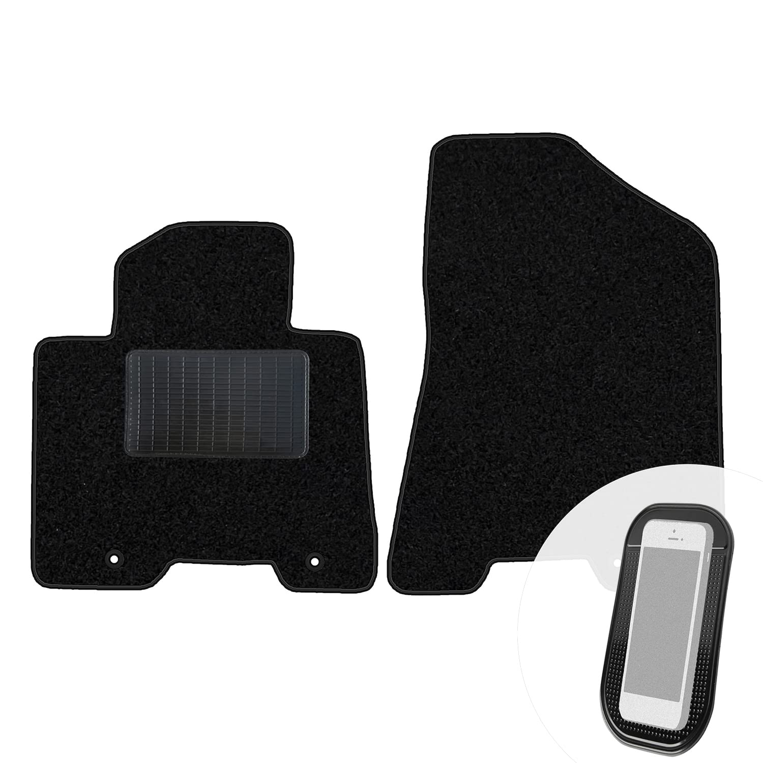 moto-MOLTICO Vorne Fußmatten Auto Velours Autoteppiche Schwarz Automatten Set 2-teilig passend für Kia Sportage IV Hyundai Tucson III 2015-2020 moto-MOLTICO Vorne Fußmatten Auto Velours Autoteppiche Schwarz Automatten Set 2-teilig passend für Kia Sportage IV Hyundai Tucson III 2015-2020 von moto-MOLTICO