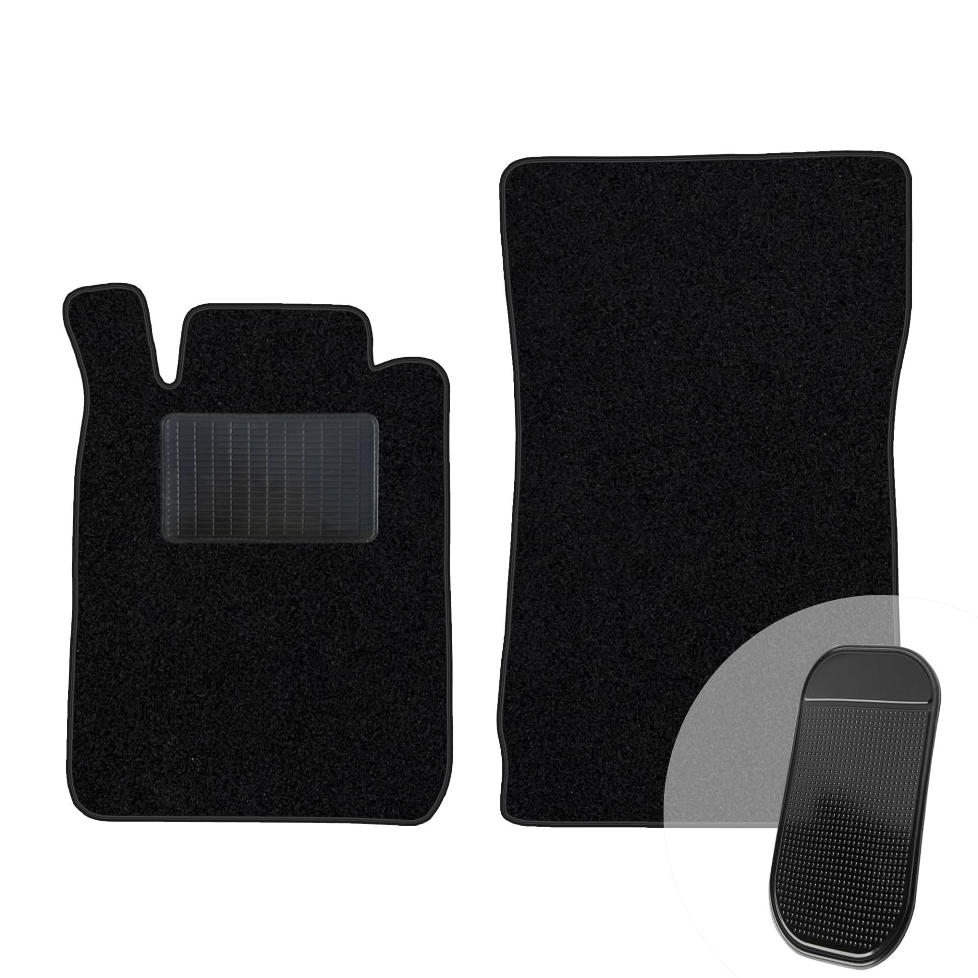 moto-MOLTICO Vorne Fußmatten Auto Velours Autoteppiche Schwarz Automatten Set 2-teilig passend für Mercedes-Benz SLK R170 1996–2004 moto-MOLTICO Vorne Fußmatten Auto Velours Autoteppiche Schwarz Automatten Set 2-teilig passend für Mercedes-Benz SLK R170 1996–2004 von moto-MOLTICO