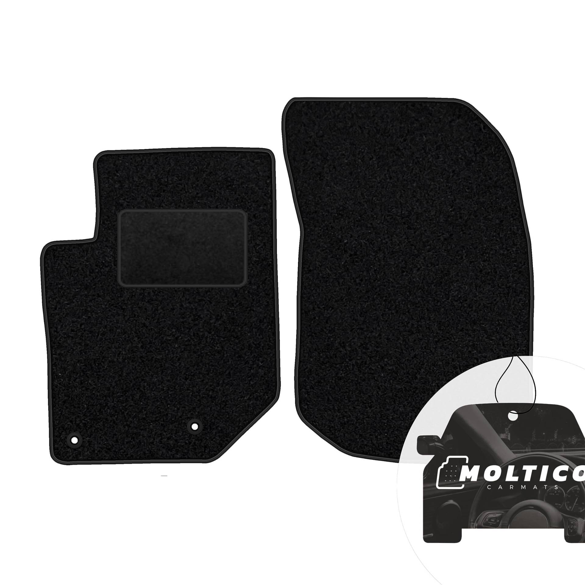 moto-MOLTICO Vorne Fußmatten Auto Velours Autoteppiche Schwarz Automatten Set 2-teilig passend für Opel Corsa-e Mokka-e Peugeot e-208 e-2008 Citroen e-C4 moto-MOLTICO Vorne Fußmatten Auto Velours Autoteppiche Schwarz Automatten Set 2-teilig passend für Opel Corsa-e Mokka-e Peugeot e-208 e-2008 Citroen e-C4 von moto-MOLTICO